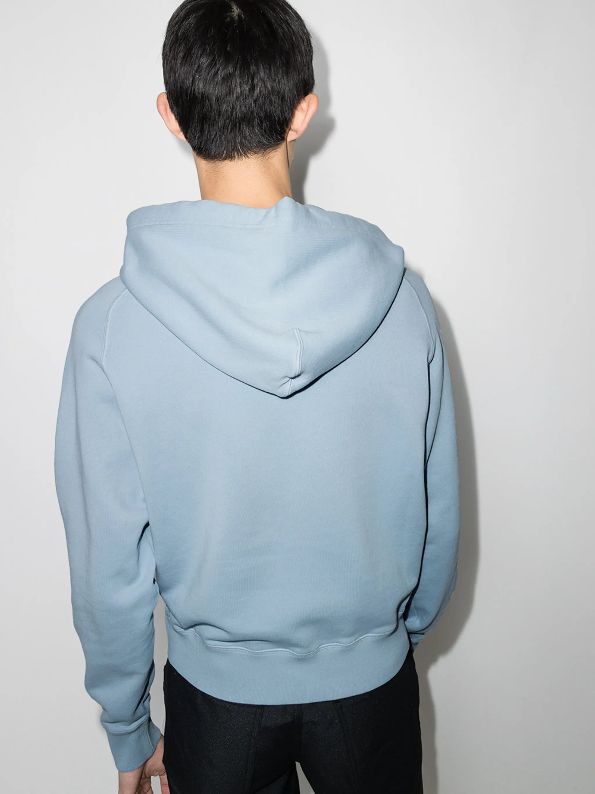 half-zip cotton hoodie