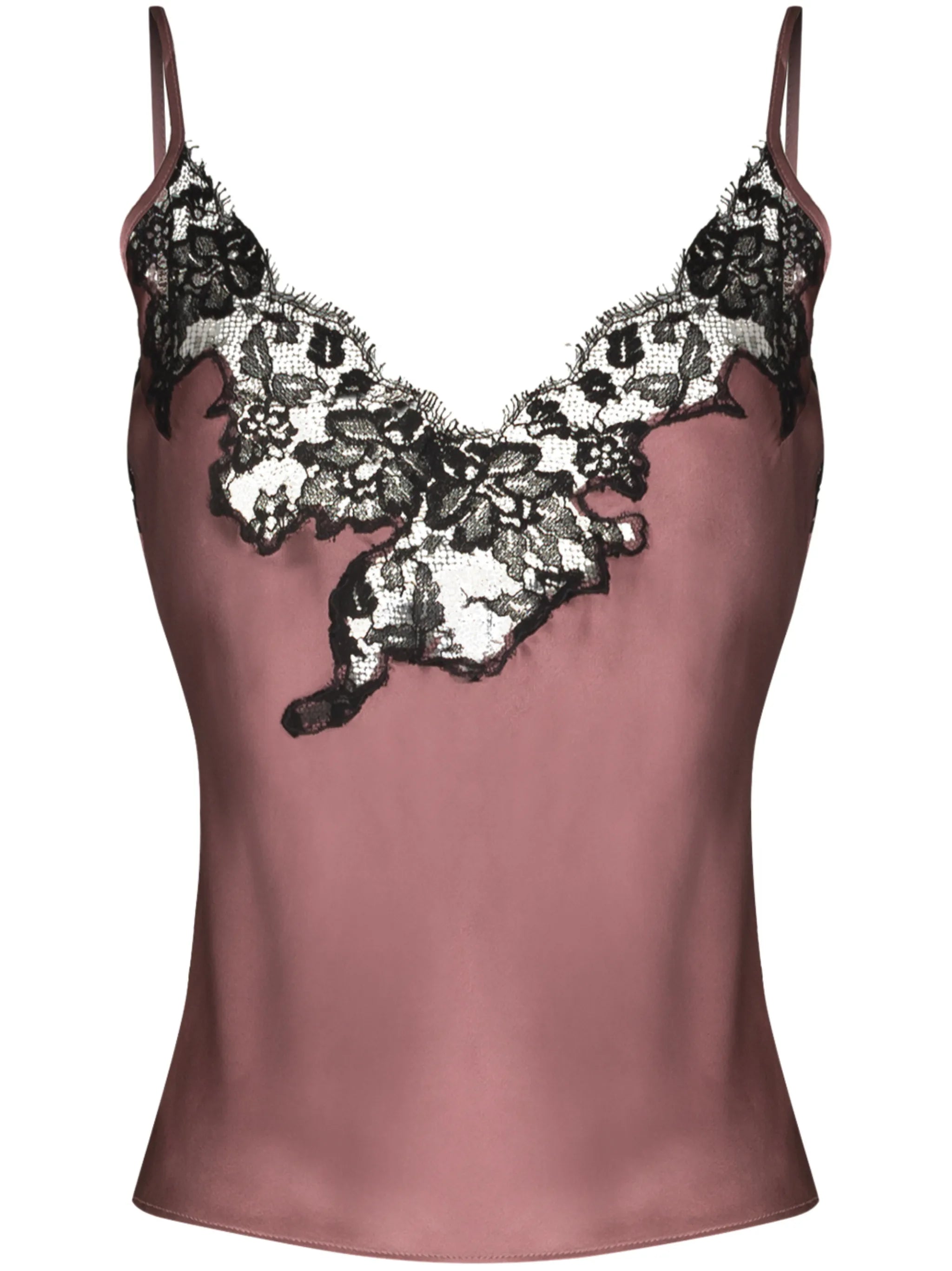 Orchid lace-trim camisole