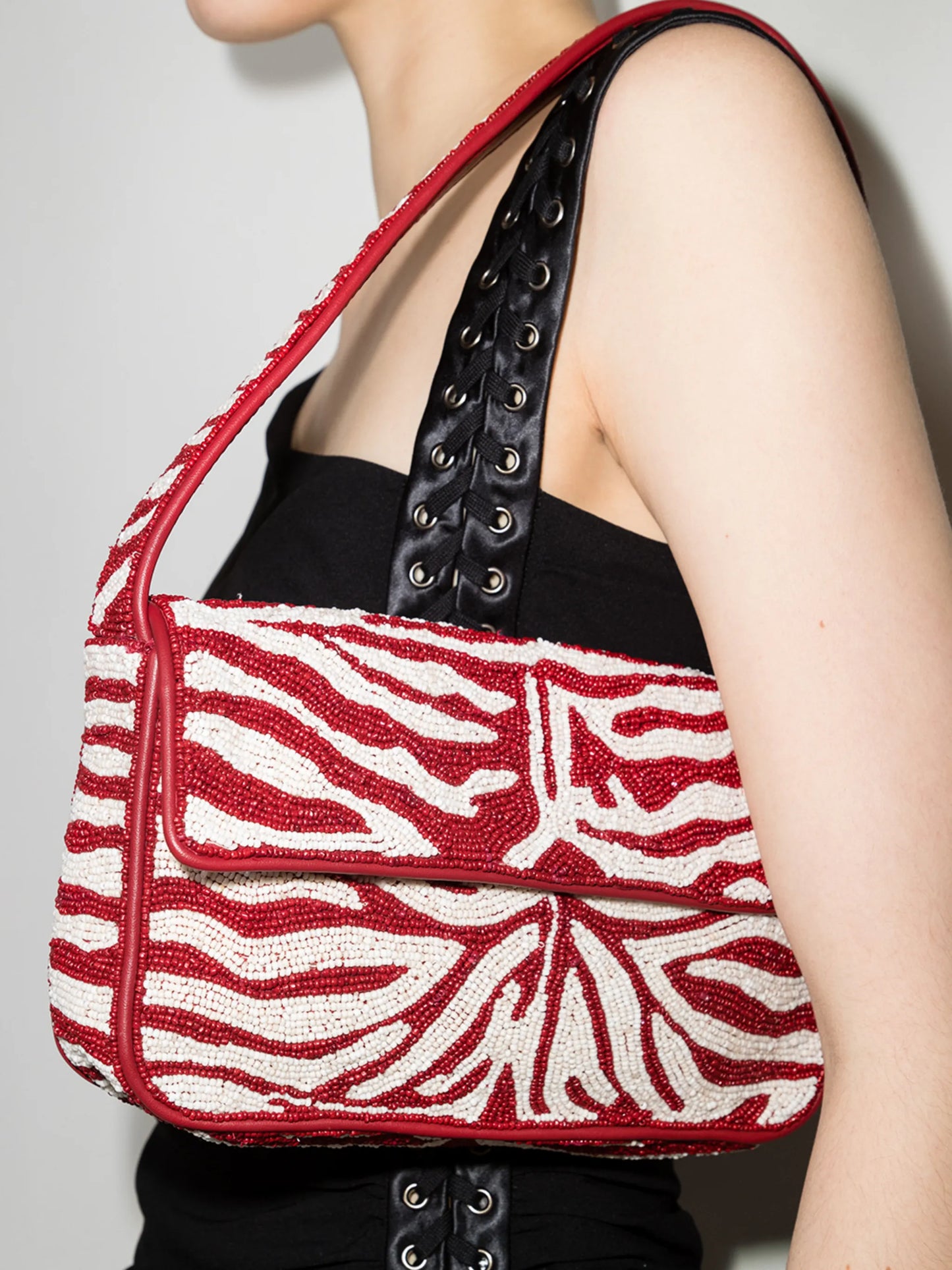 Tommy bead-embellished shoulder bag