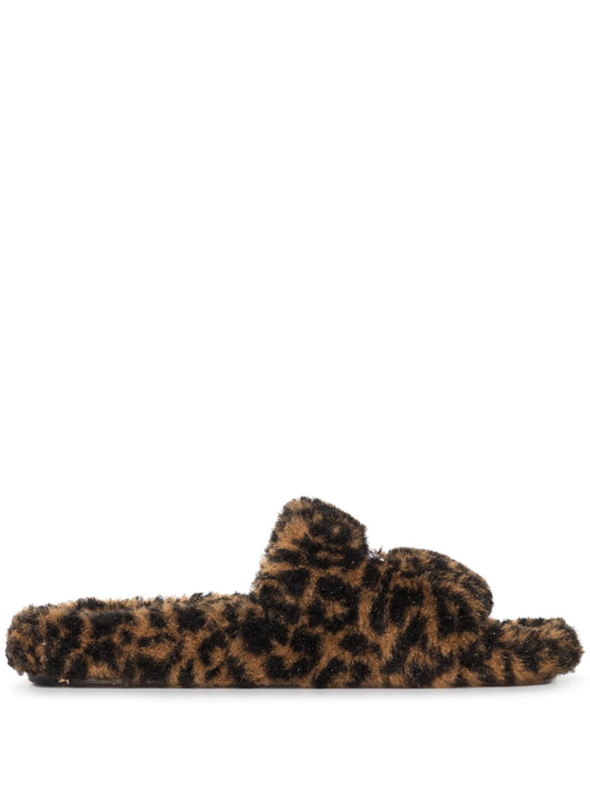 faux fur logo slides
