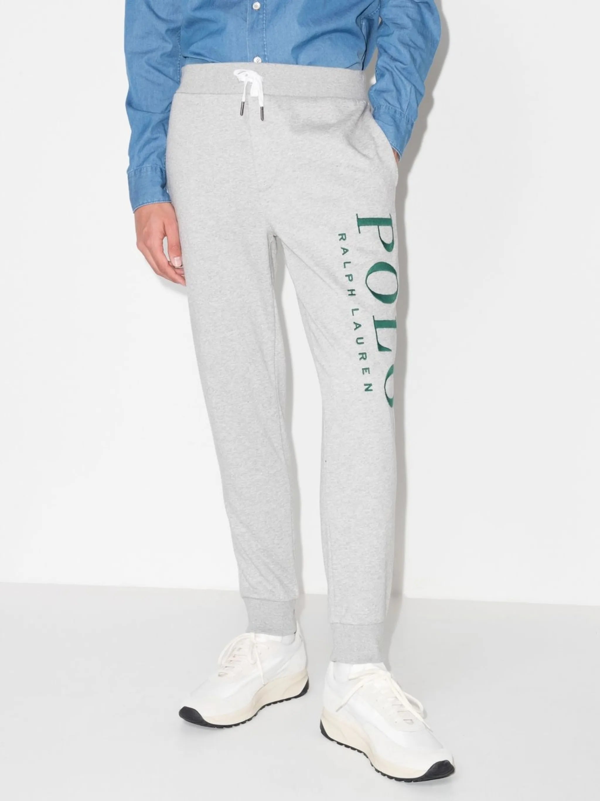 embroidered logo track pants