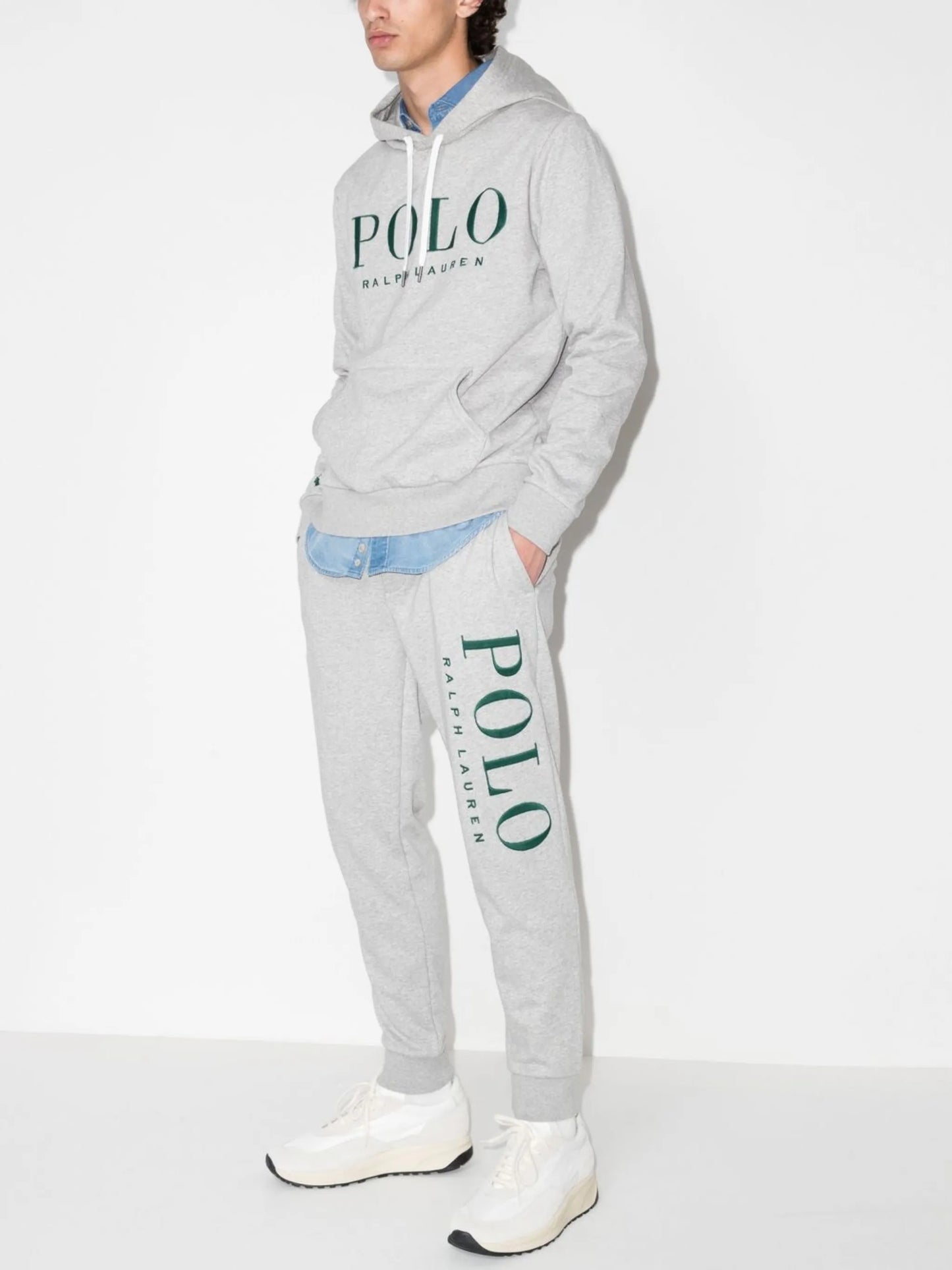 embroidered logo track pants
