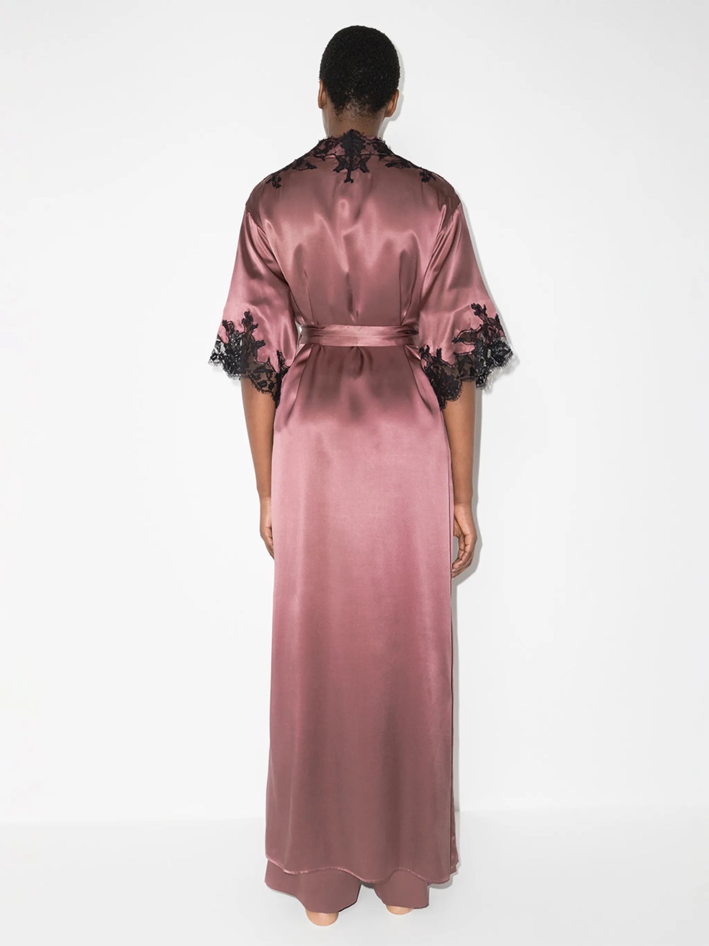 Orchid lace long robe