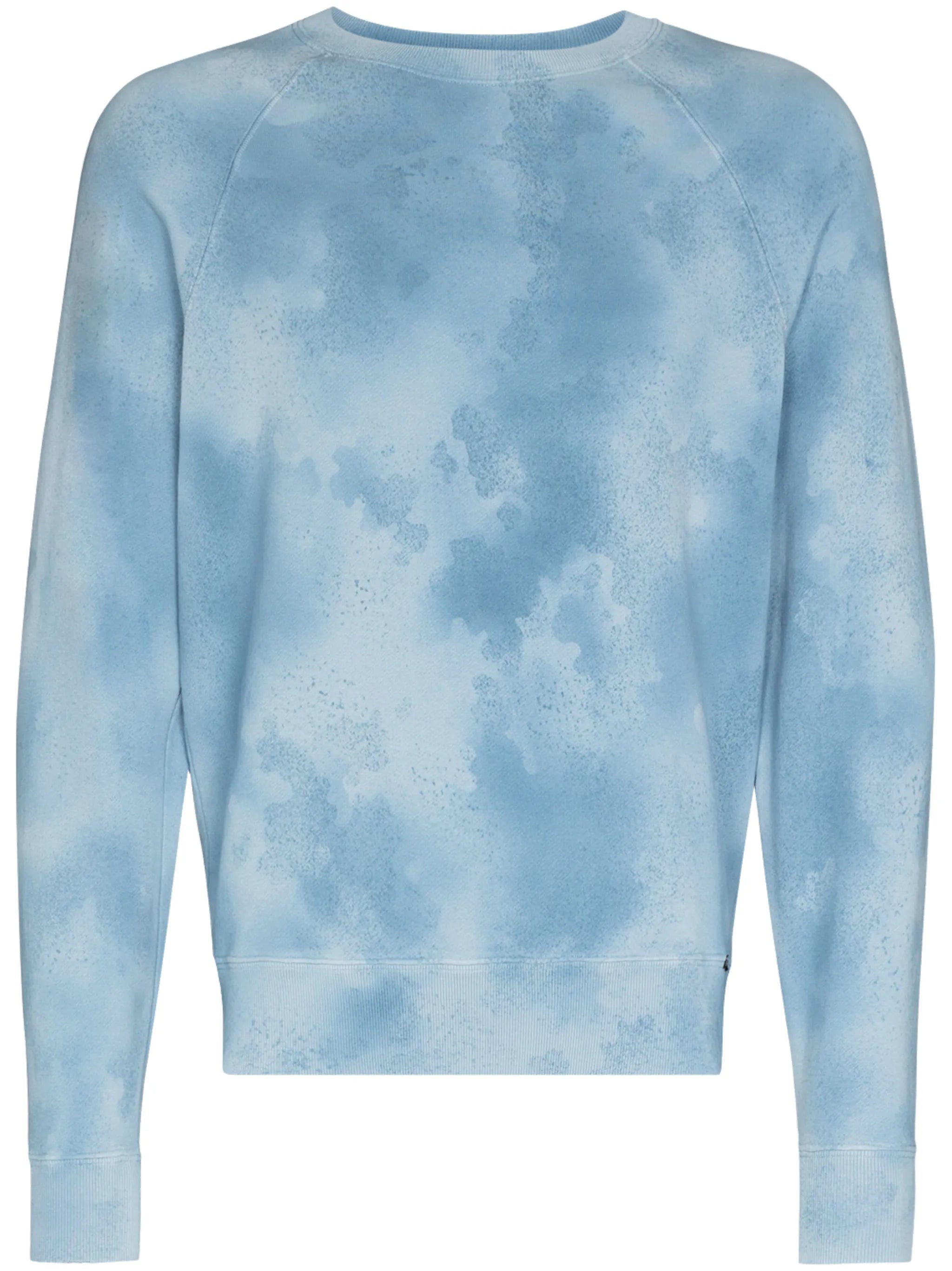 crew neck tie-dye sweatshirt