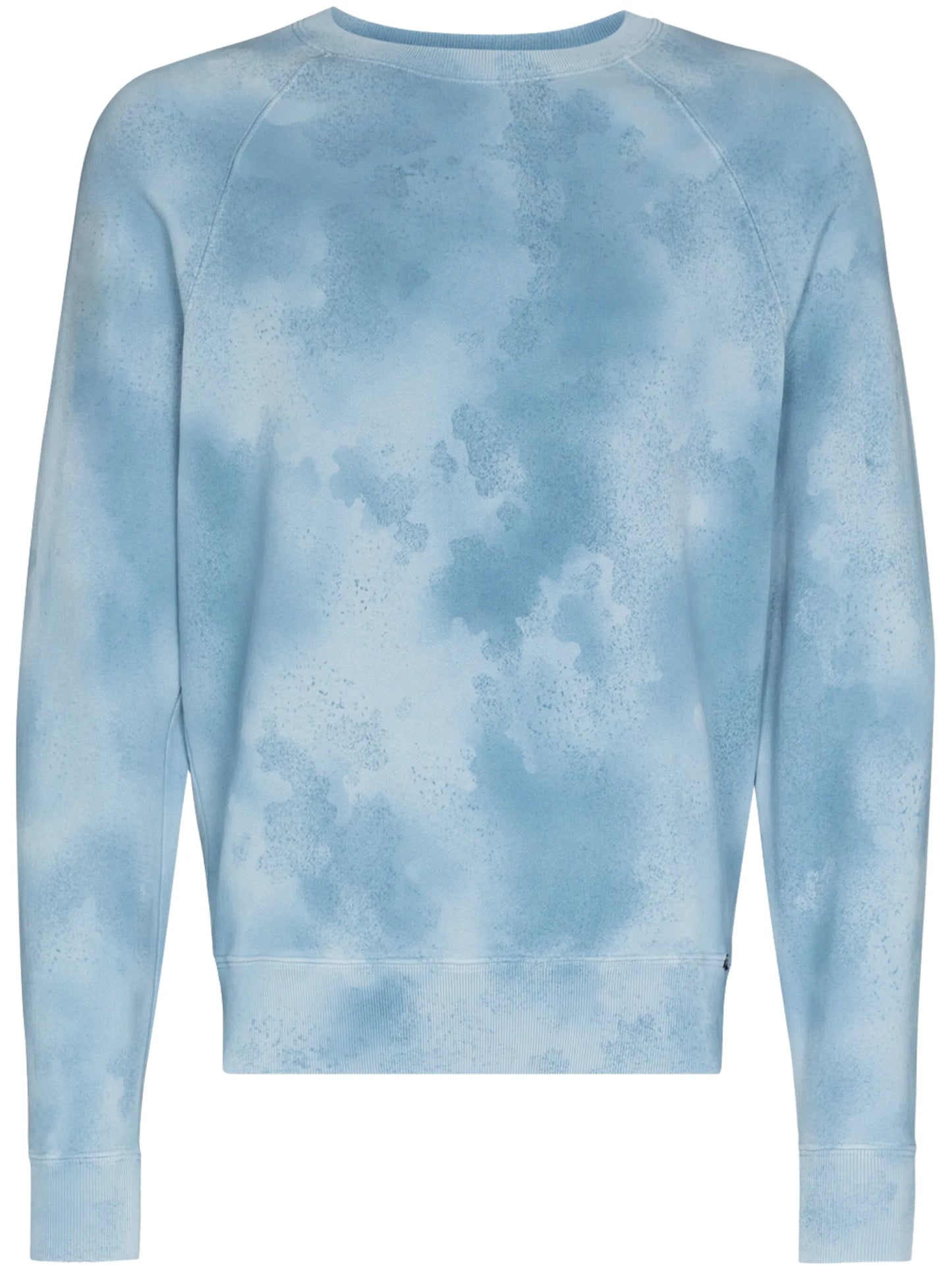 crew neck tie-dye sweatshirt