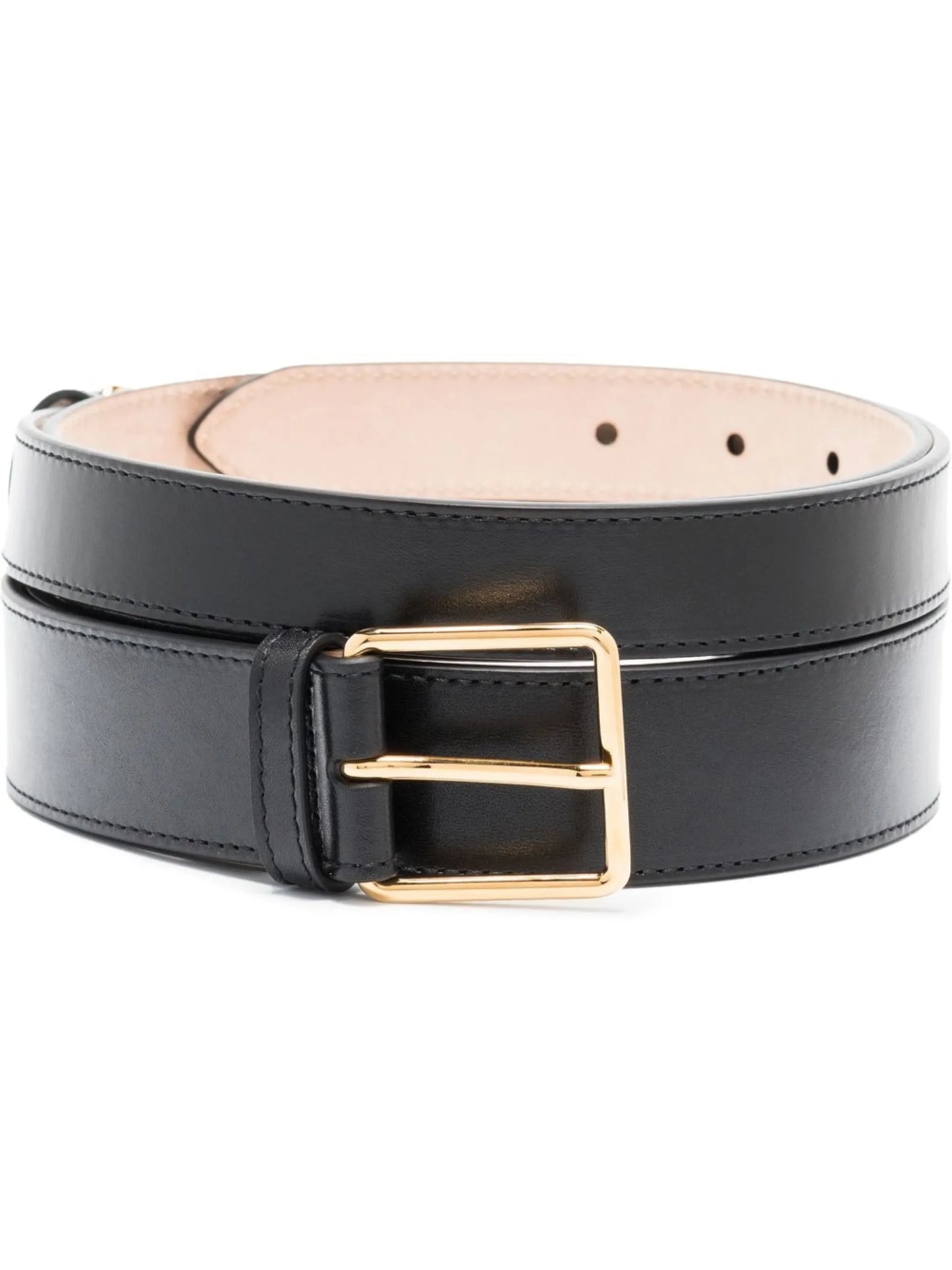 double-wrap leather belt