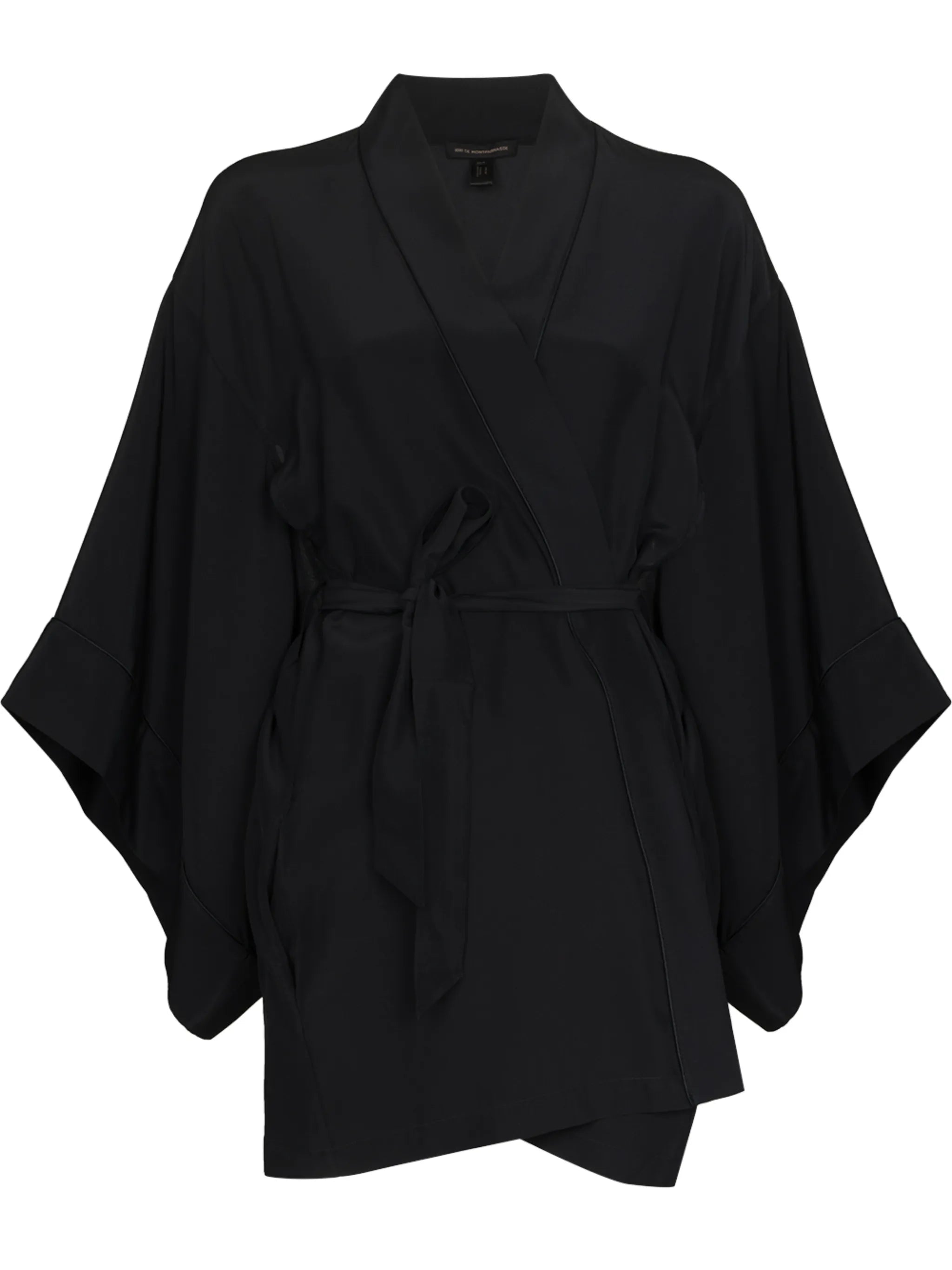 Muse wide-sleeve silk robe