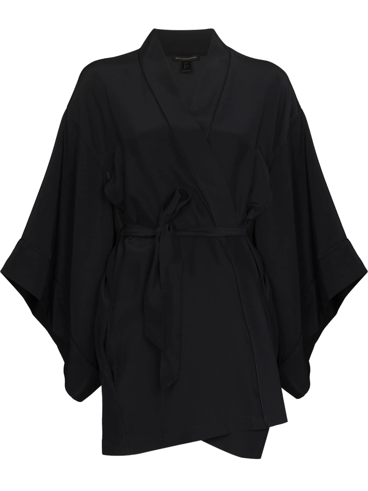 Muse wide-sleeve silk robe