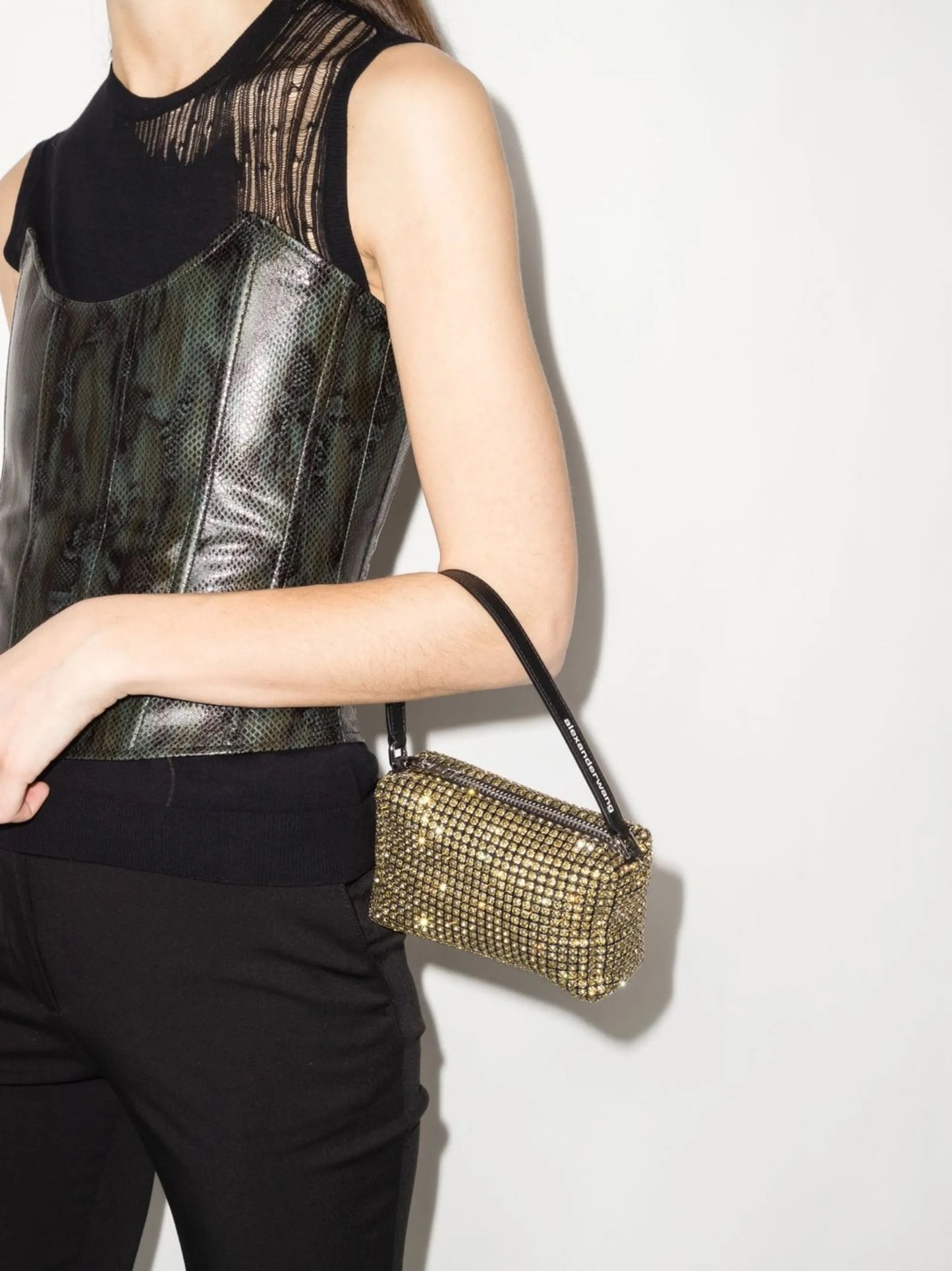 Heiress crystal-embellished mini bag
