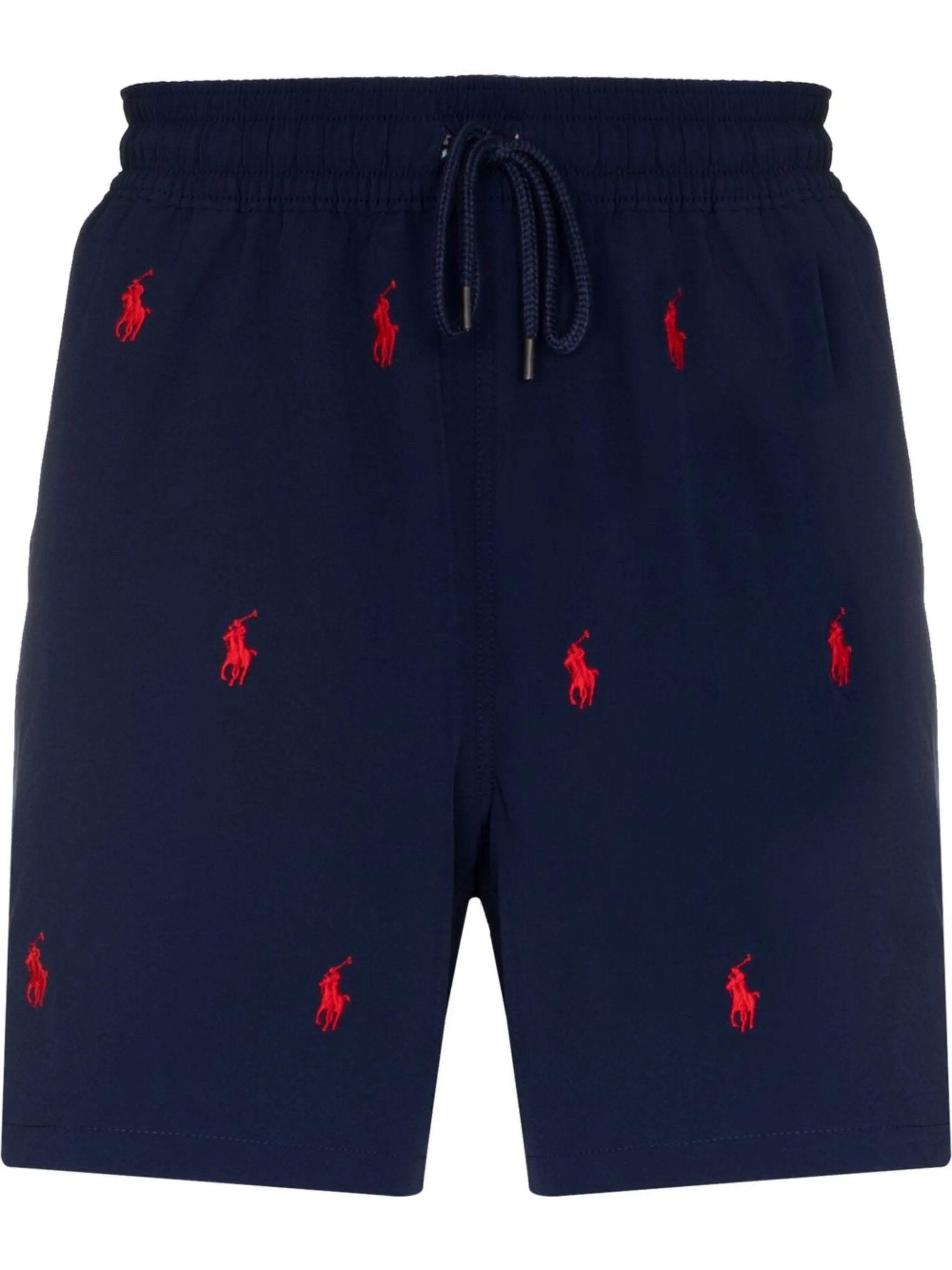 logo embroidered drawstring shorts