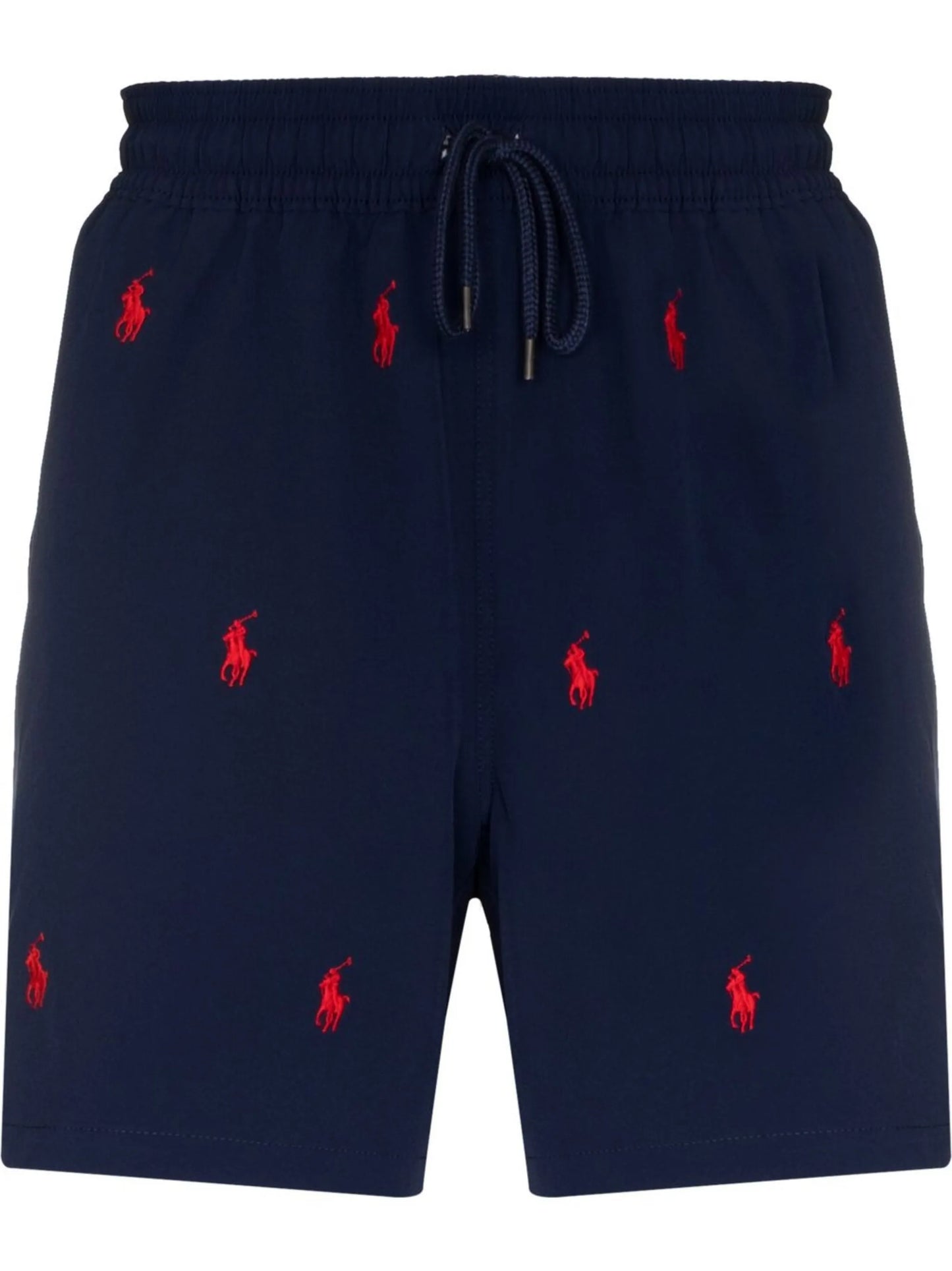 logo embroidered drawstring shorts