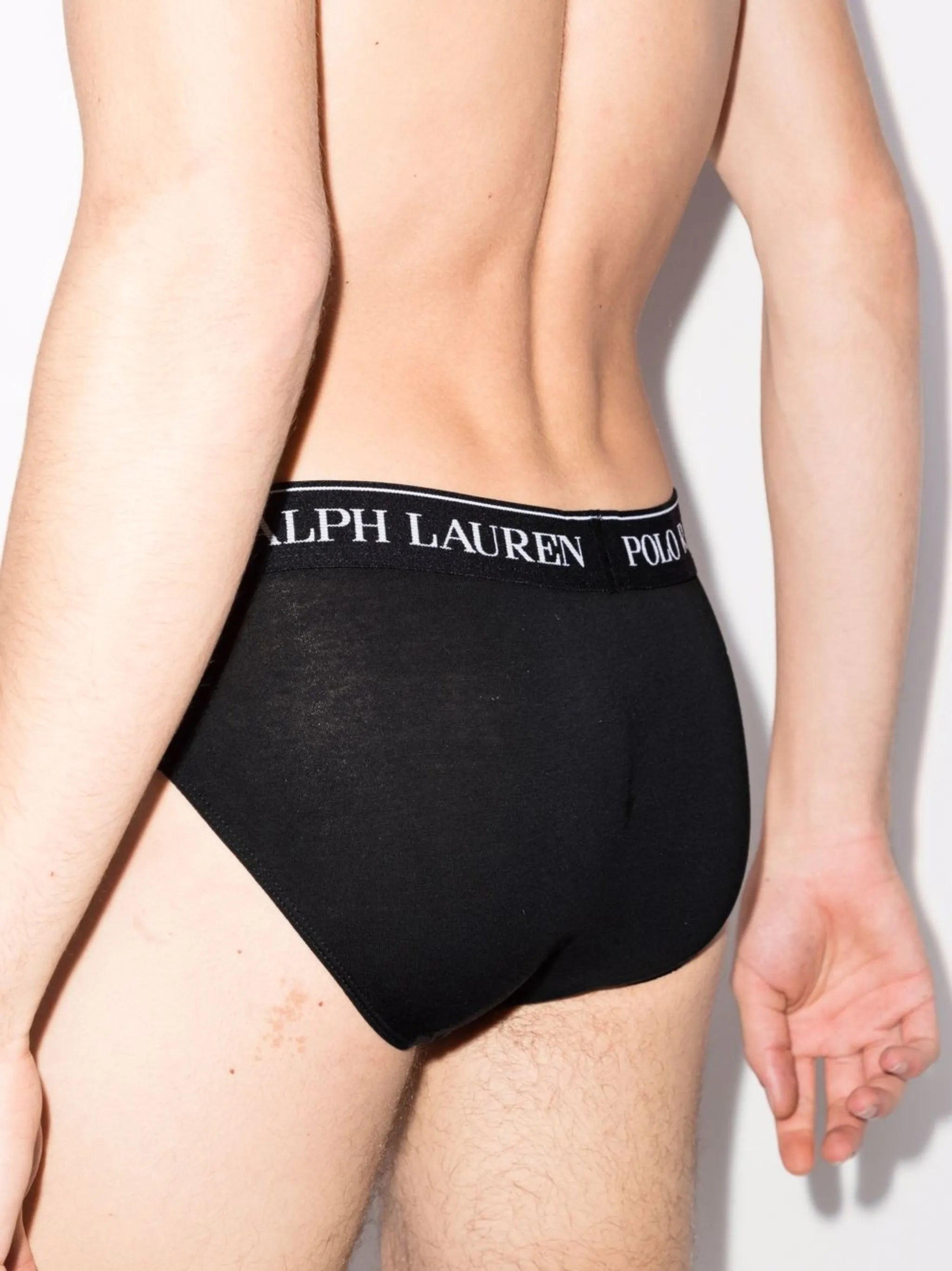 elastic logo-detail briefs (set of three)