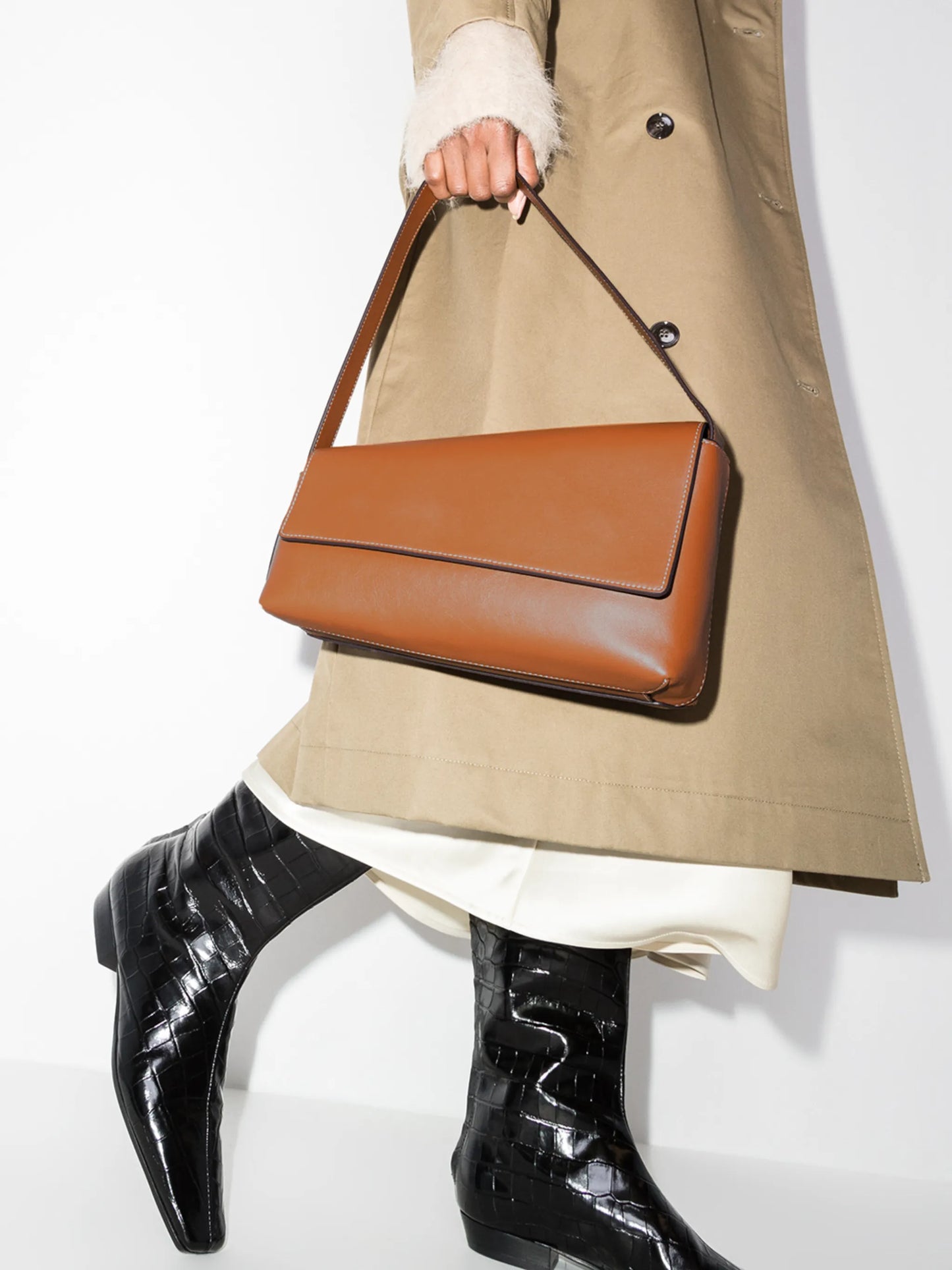 Acute asymmetrical shoulder bag