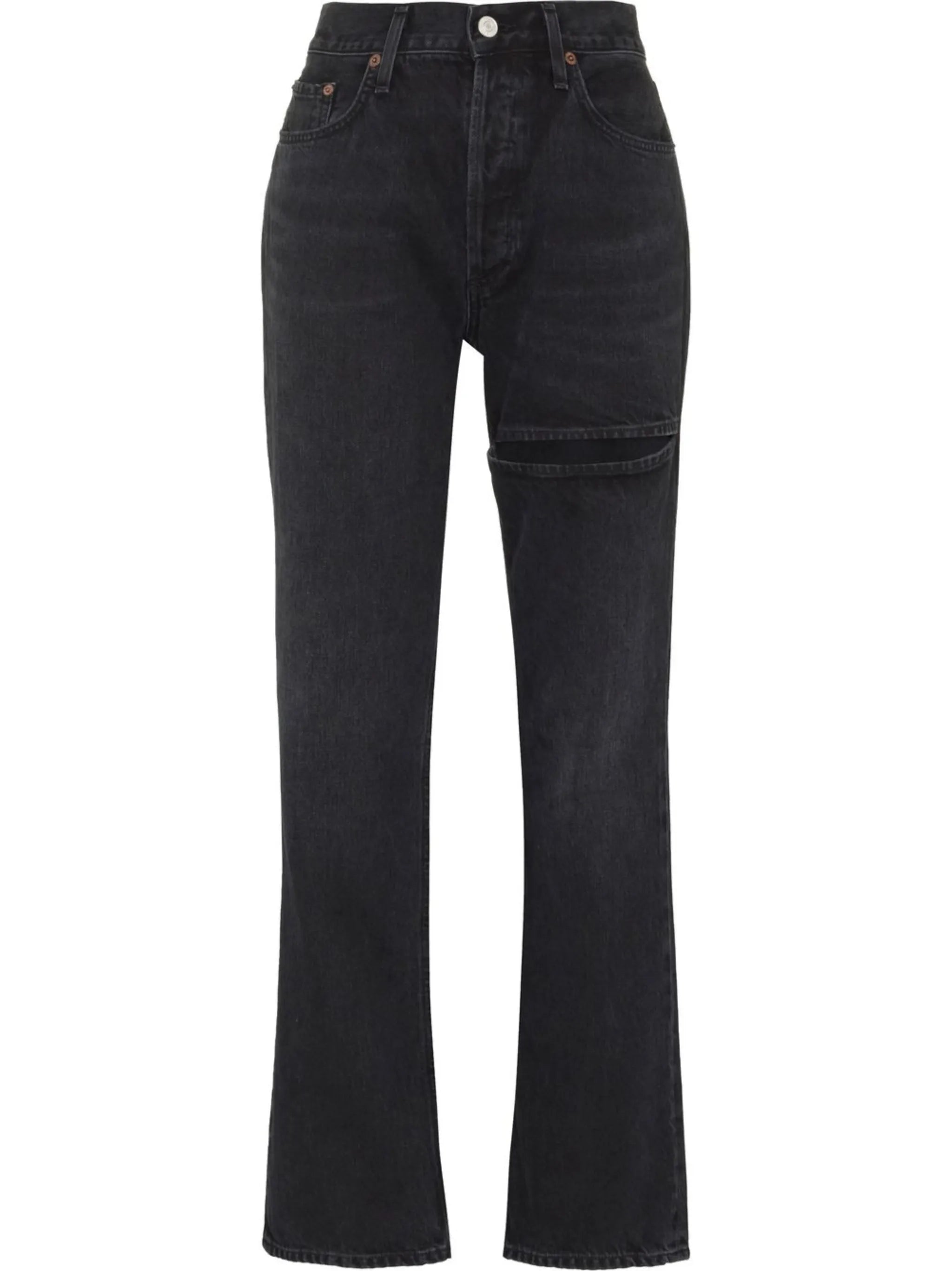 Lana mid-rise straight-leg jeans
