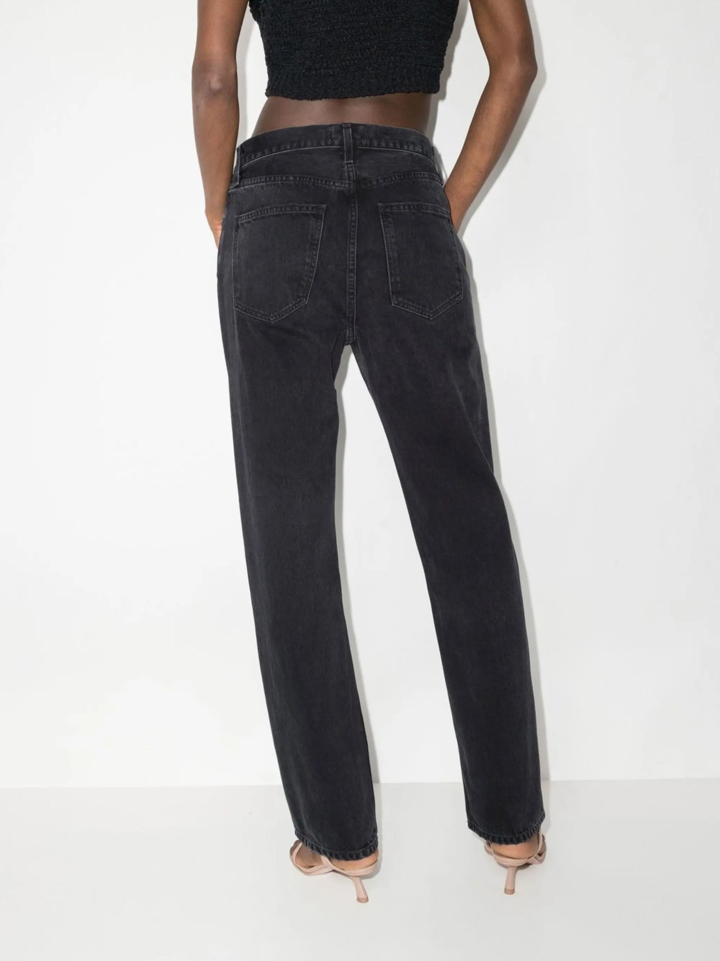 Lana mid-rise straight-leg jeans