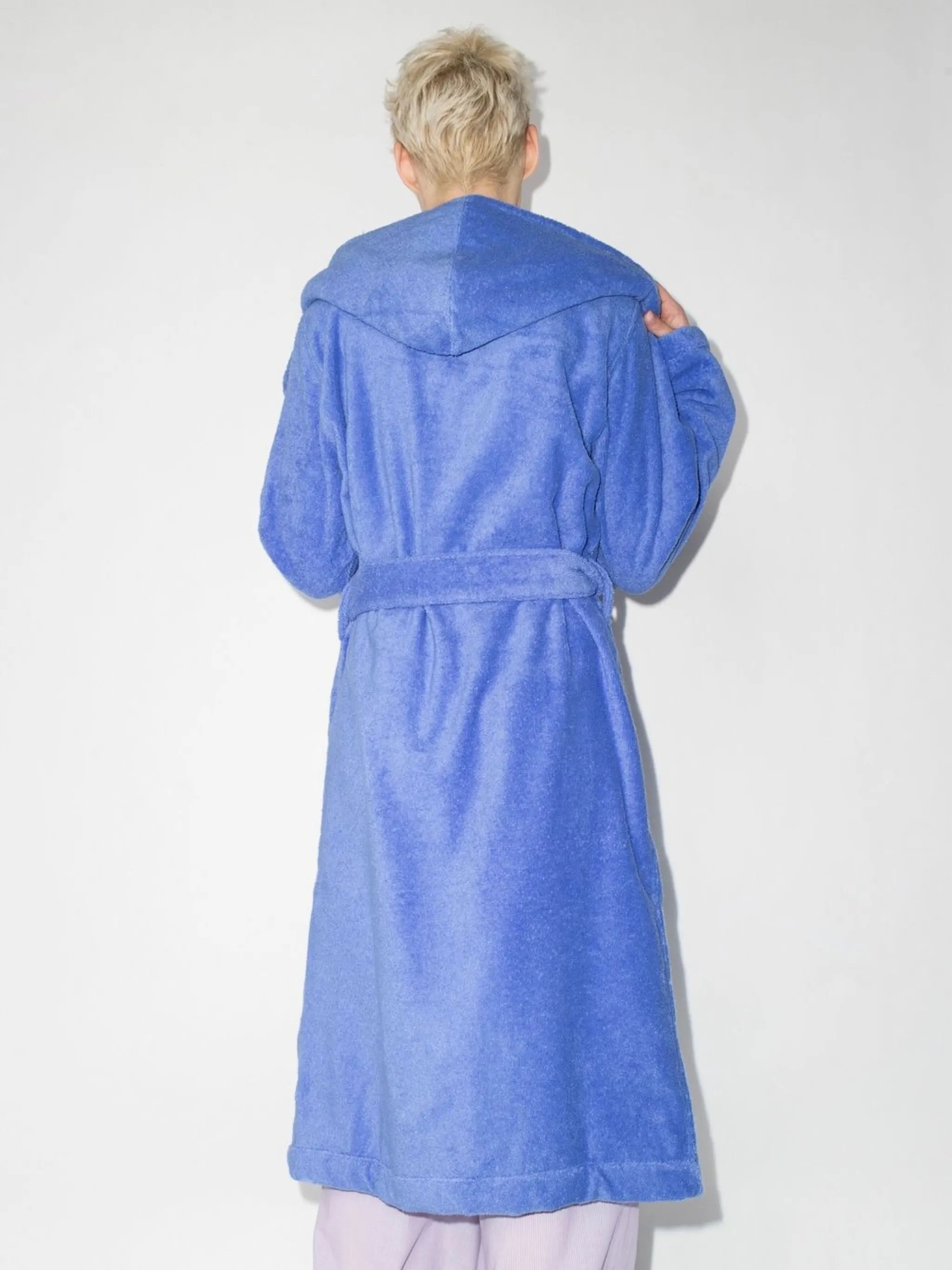 hooded midi robe