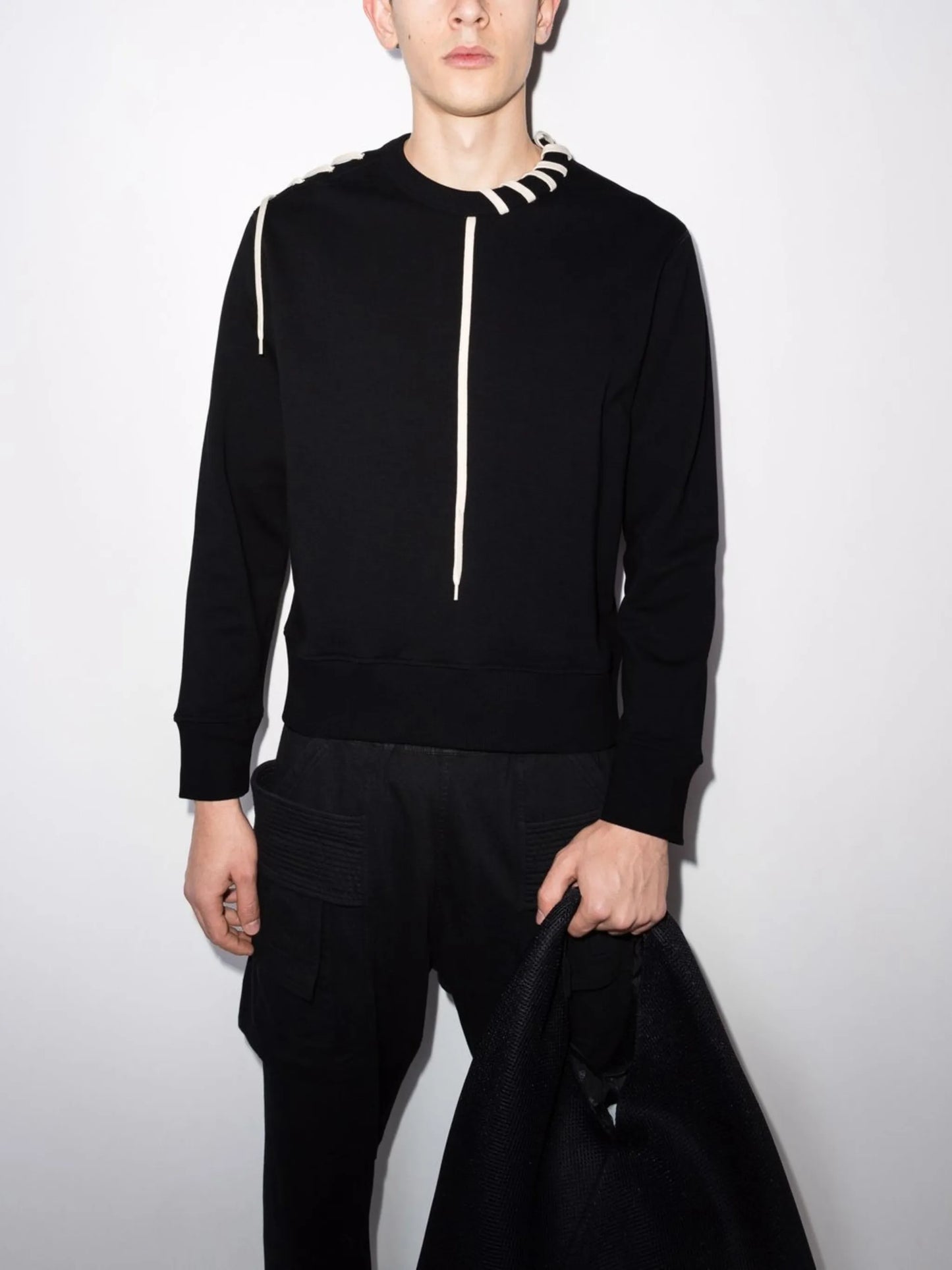 shoelace-detail sweatshirt