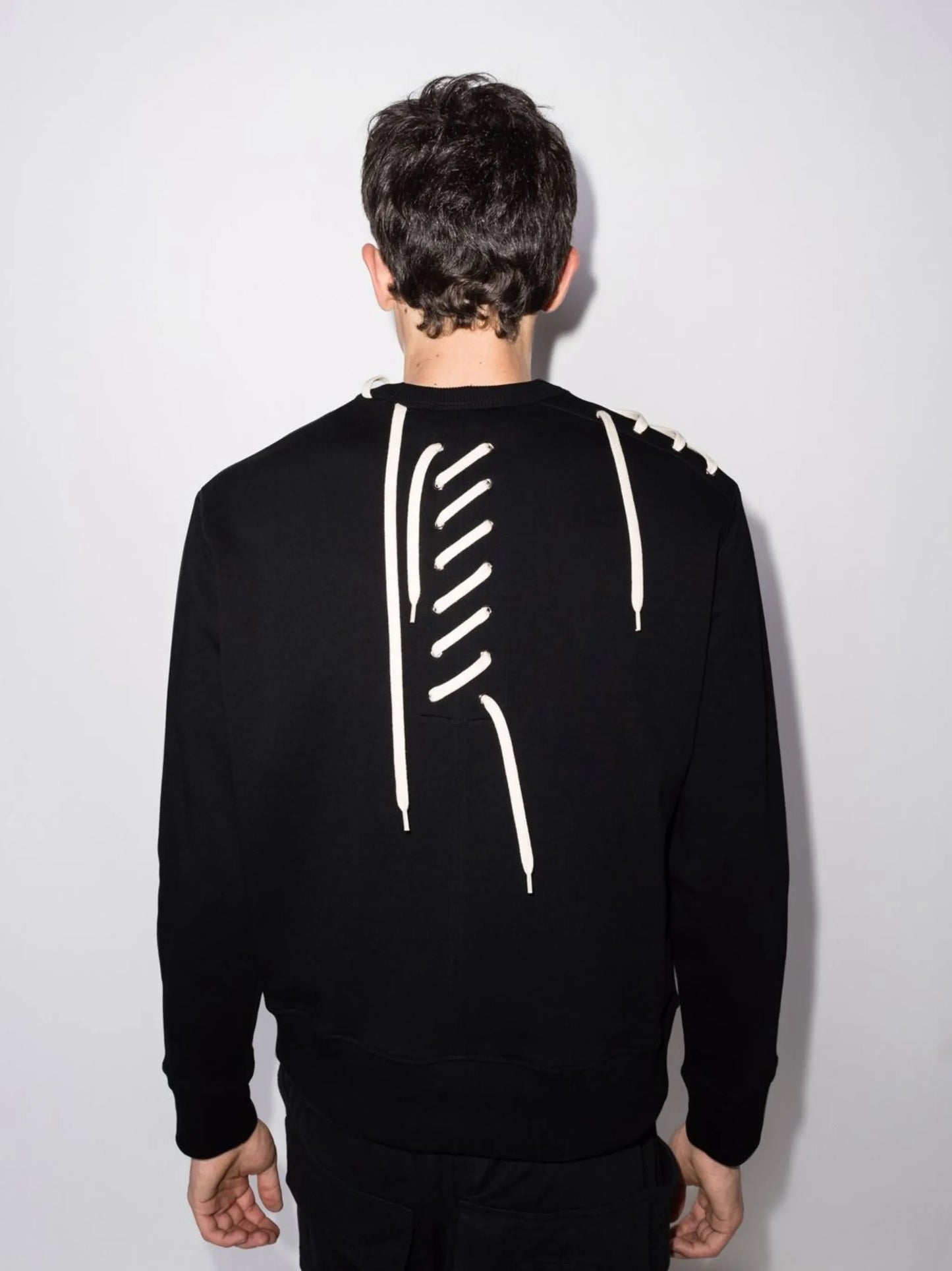shoelace-detail sweatshirt