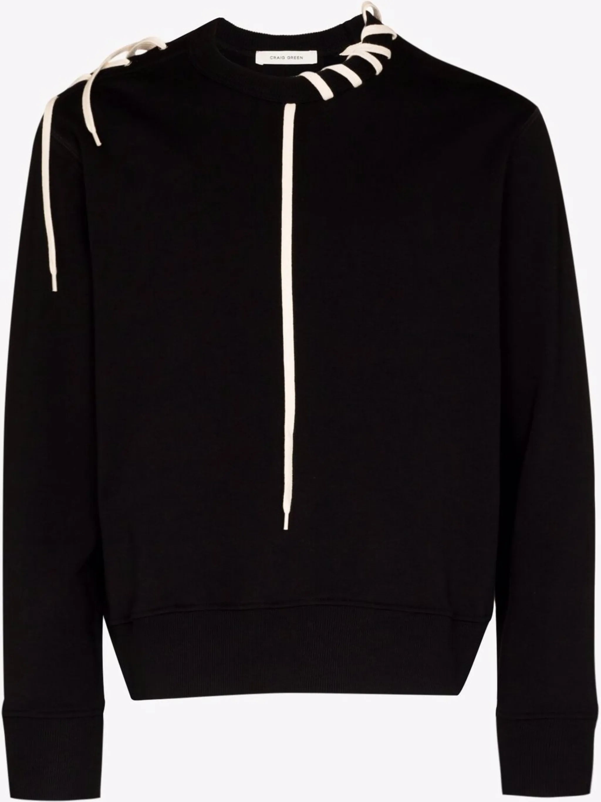 shoelace-detail sweatshirt