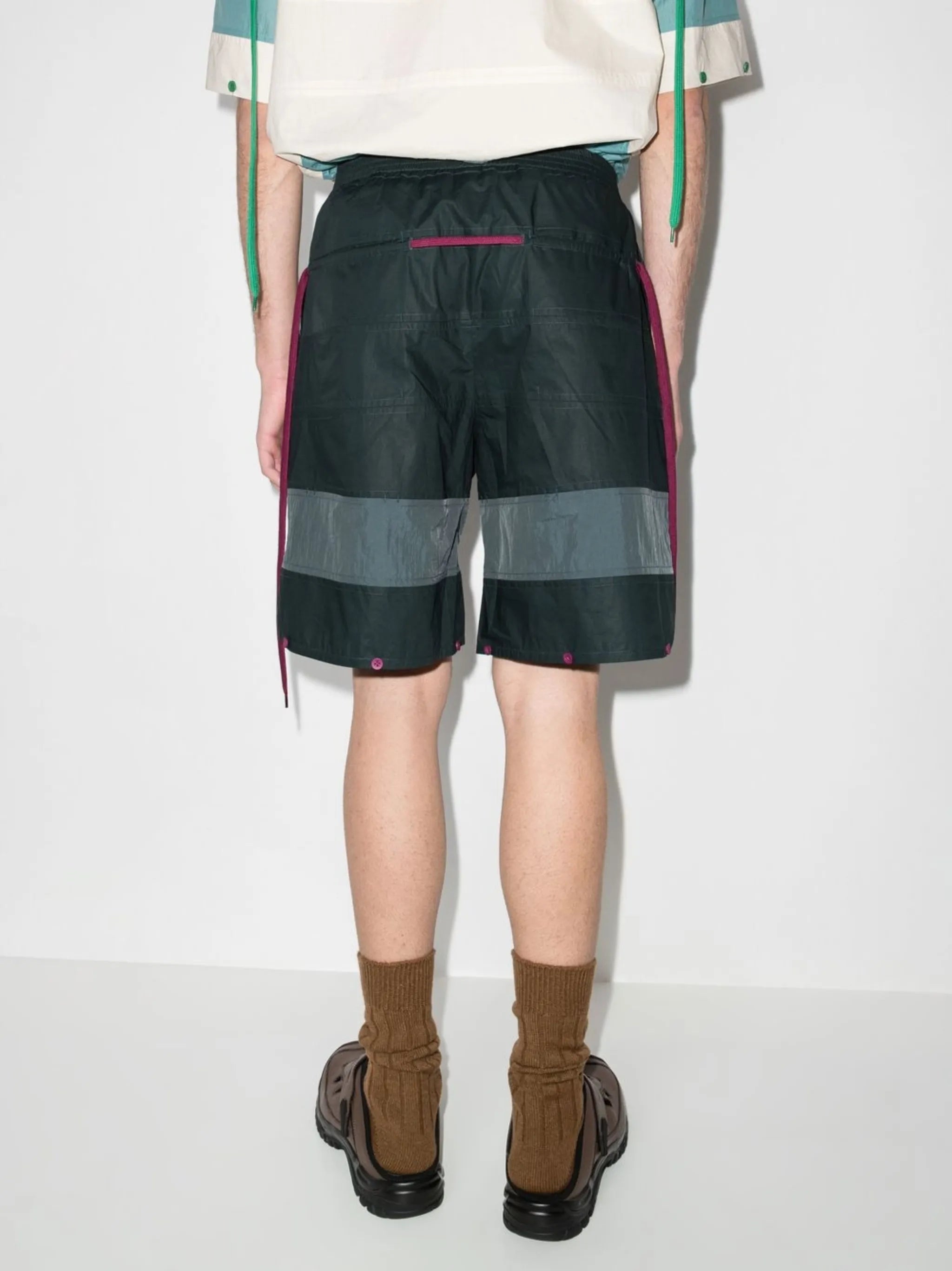 panelled bermuda shorts