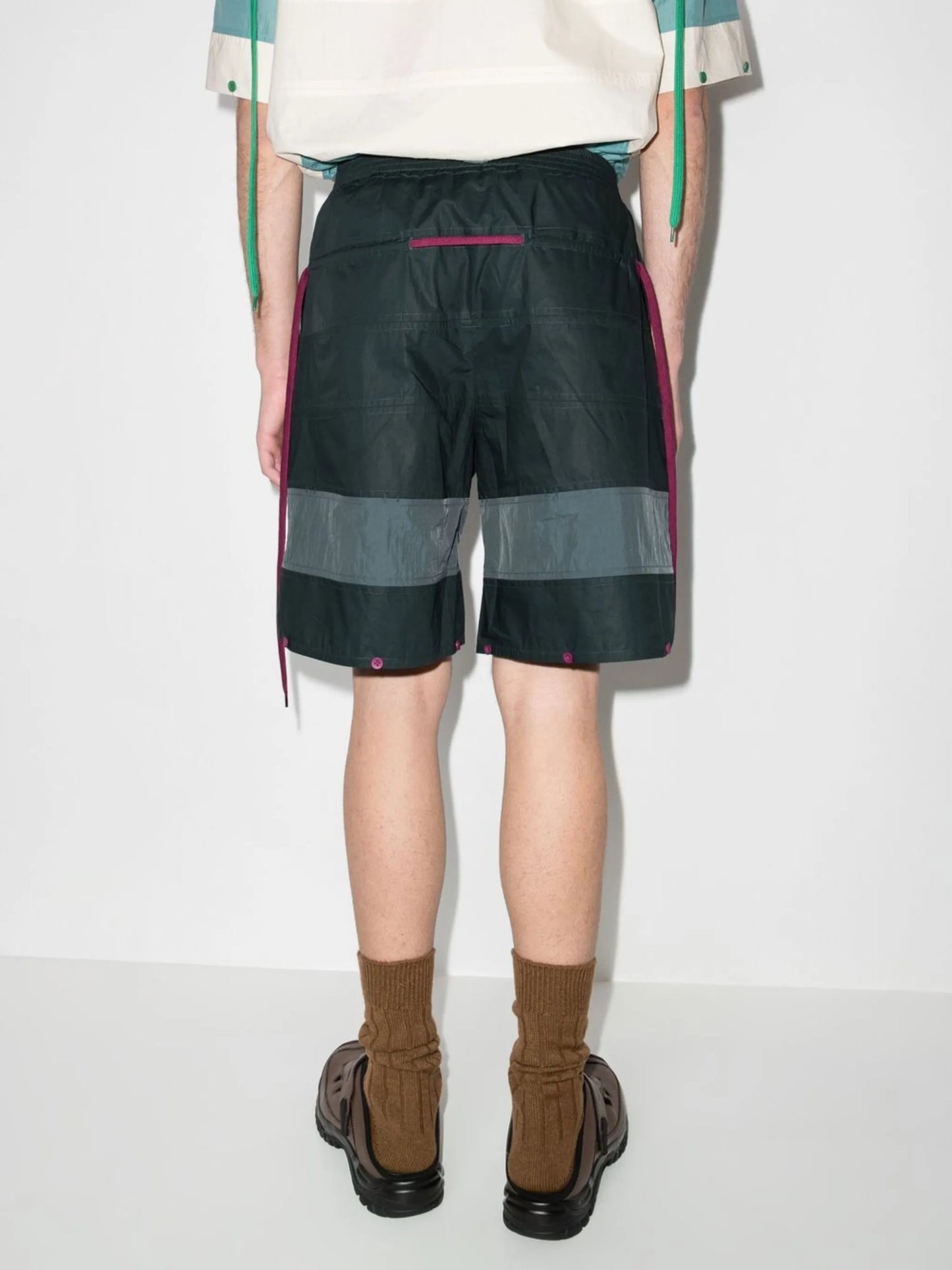 panelled bermuda shorts