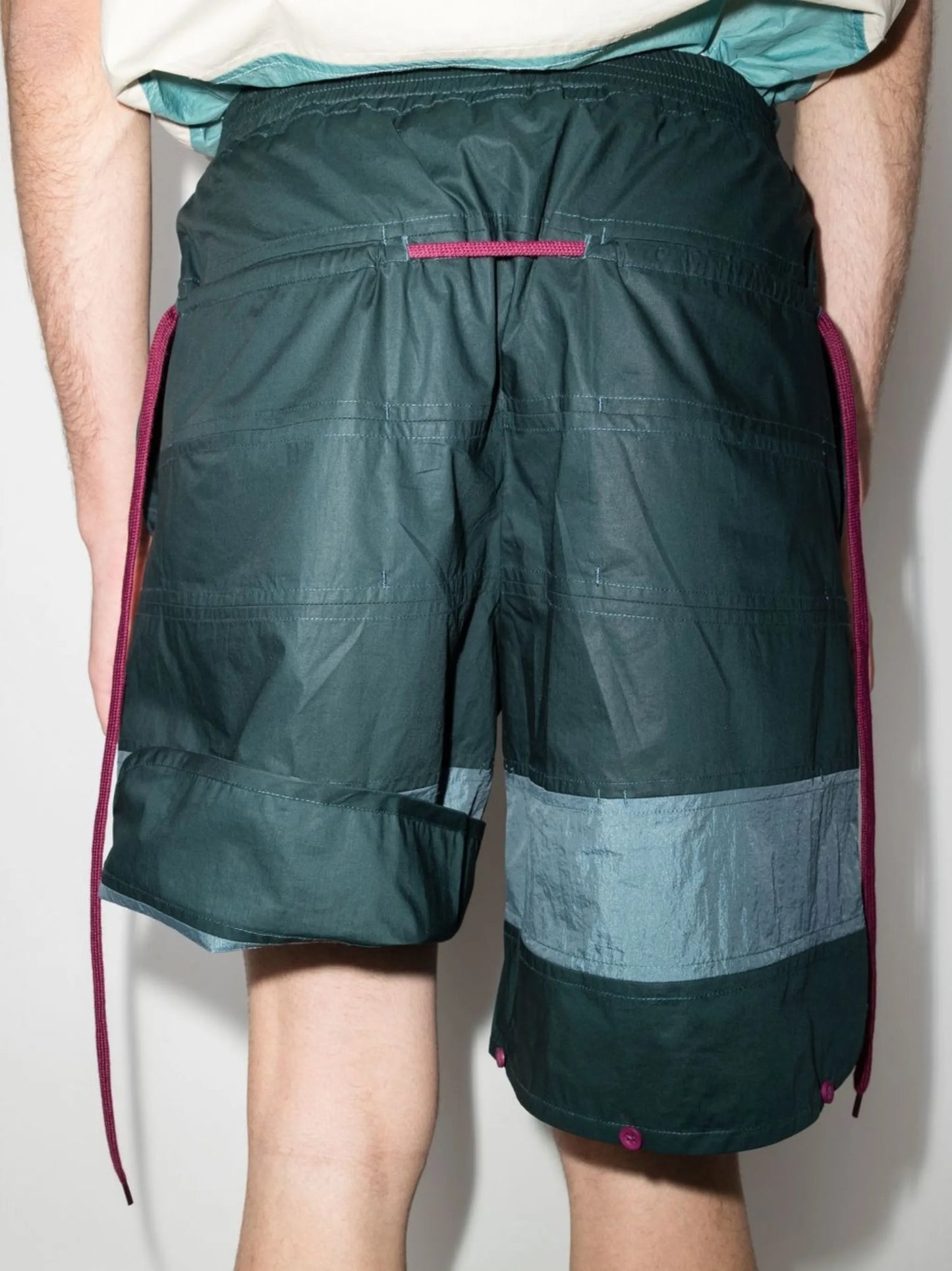 panelled bermuda shorts