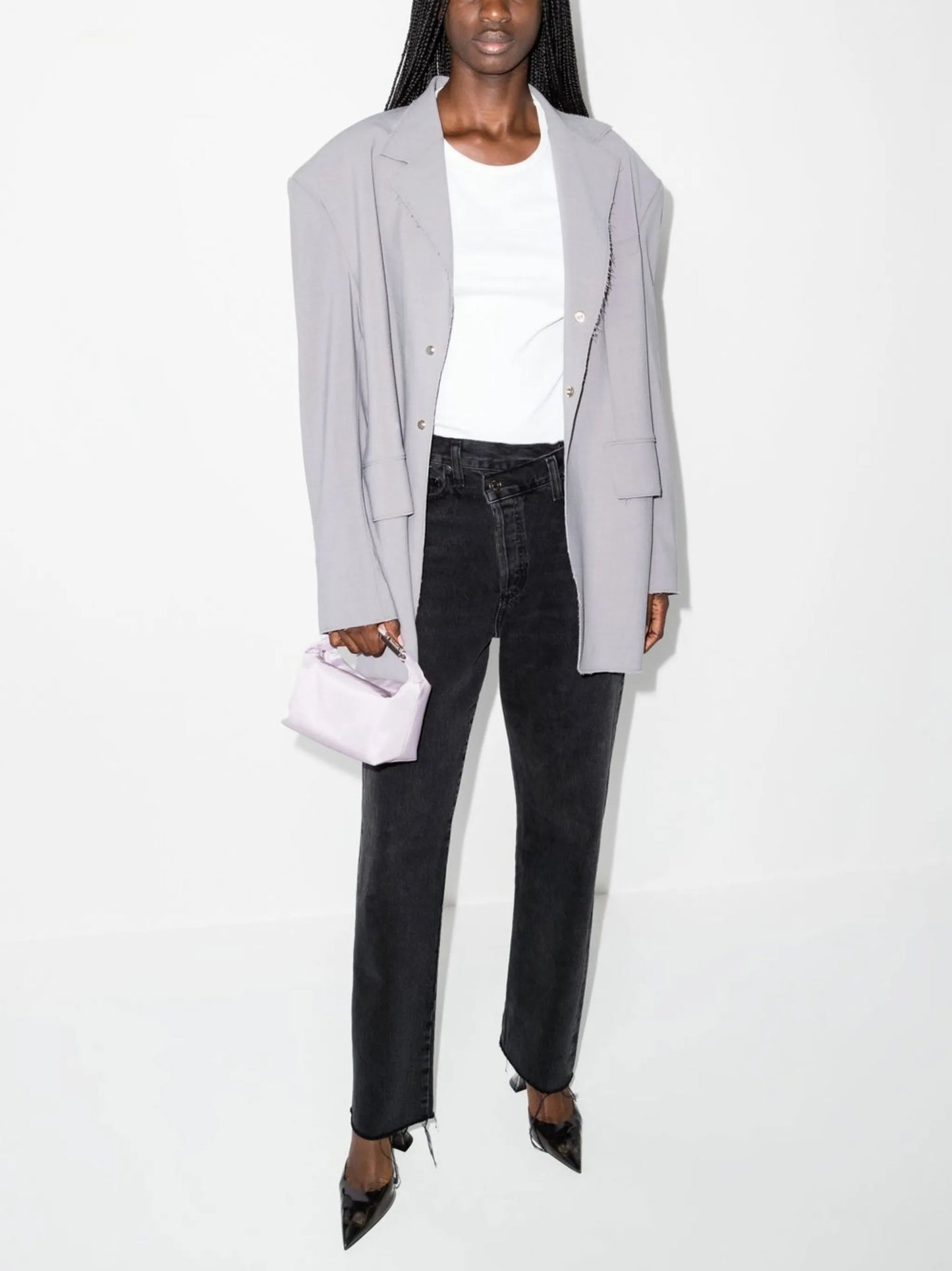 Criss Cross straight-leg jeans