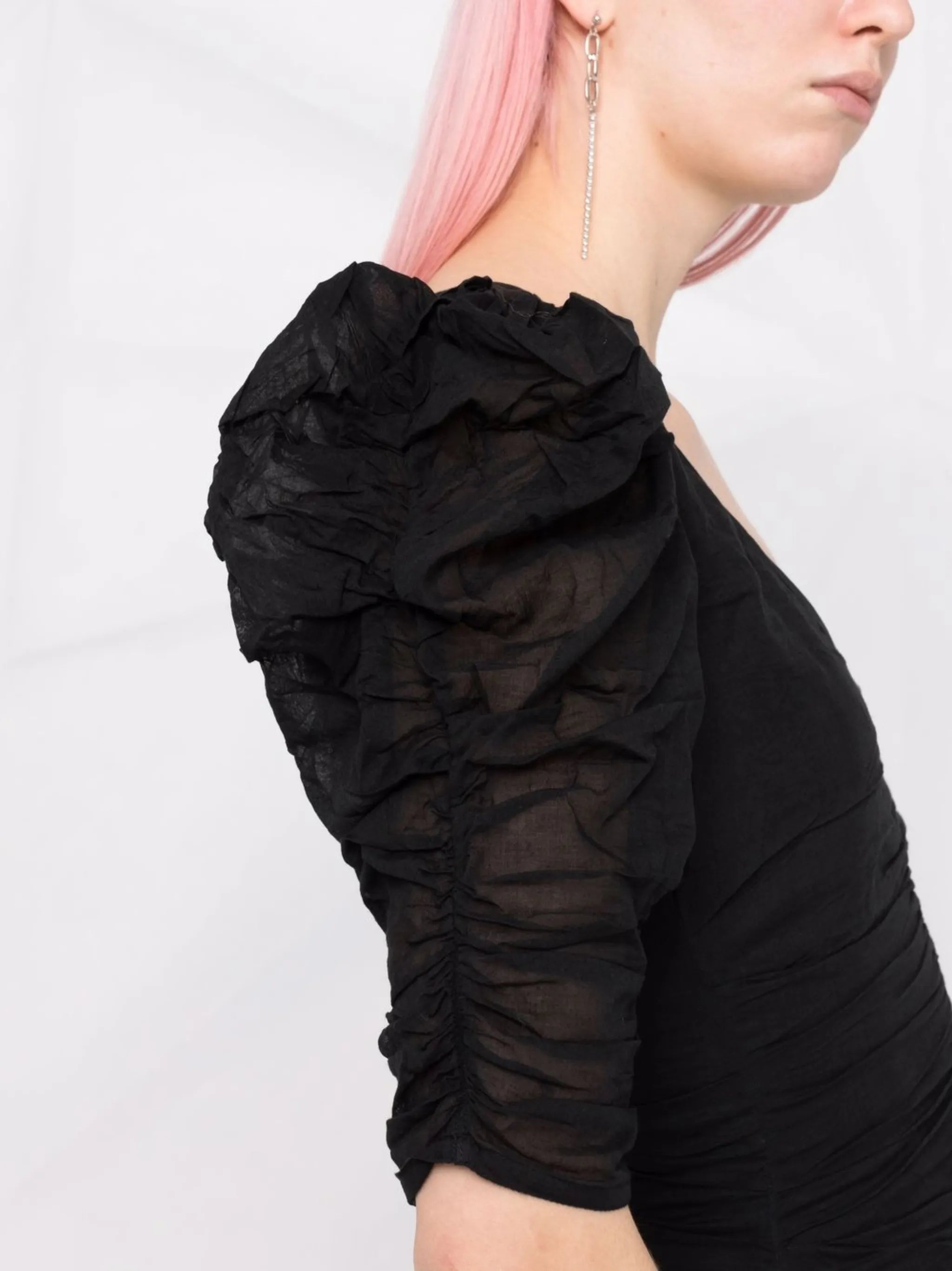 Sireny puff-sleeve mini dress