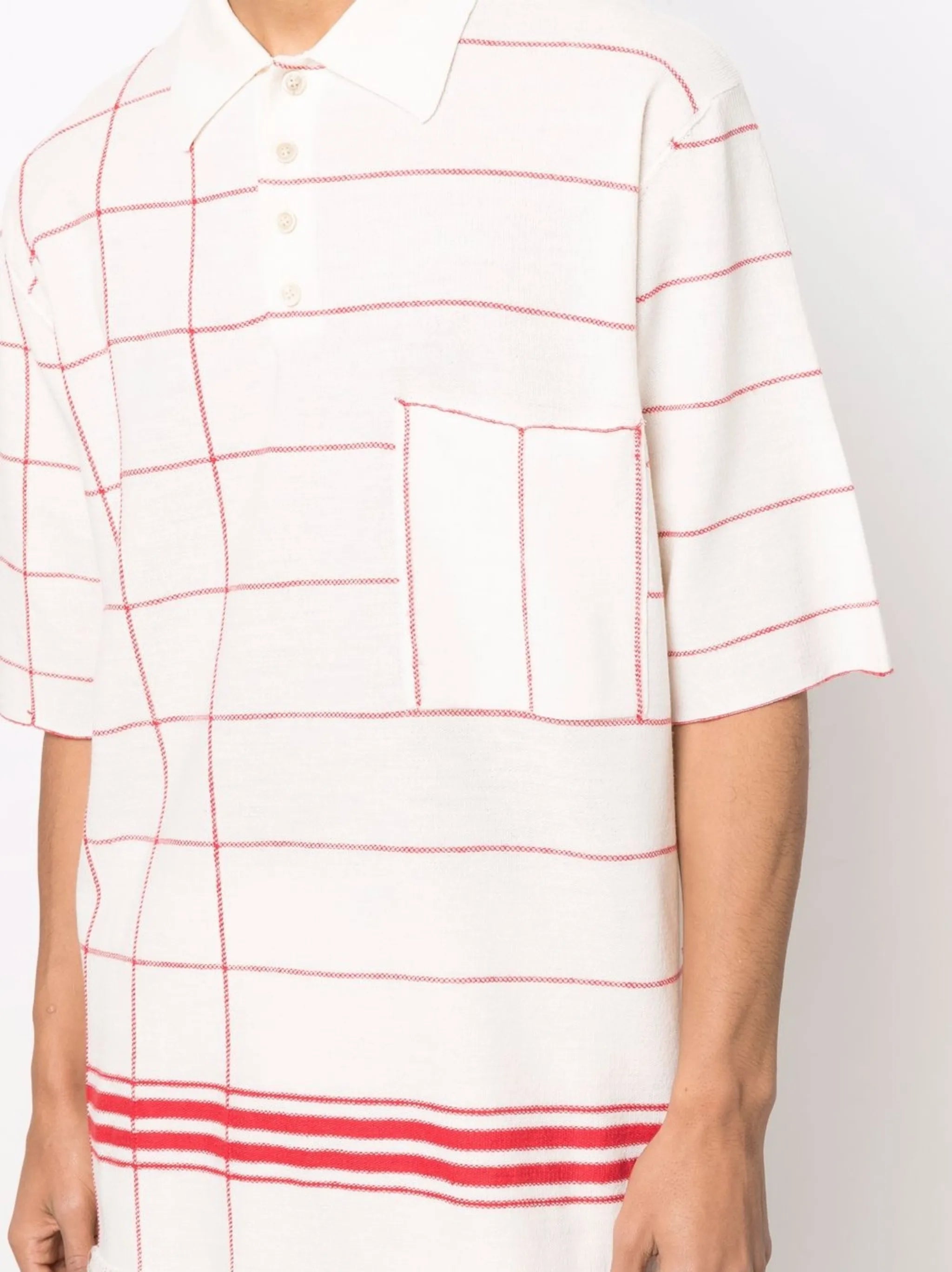 striped polo shirt