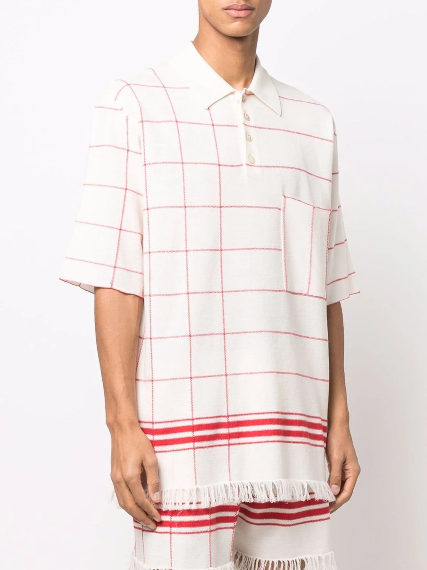 striped polo shirt