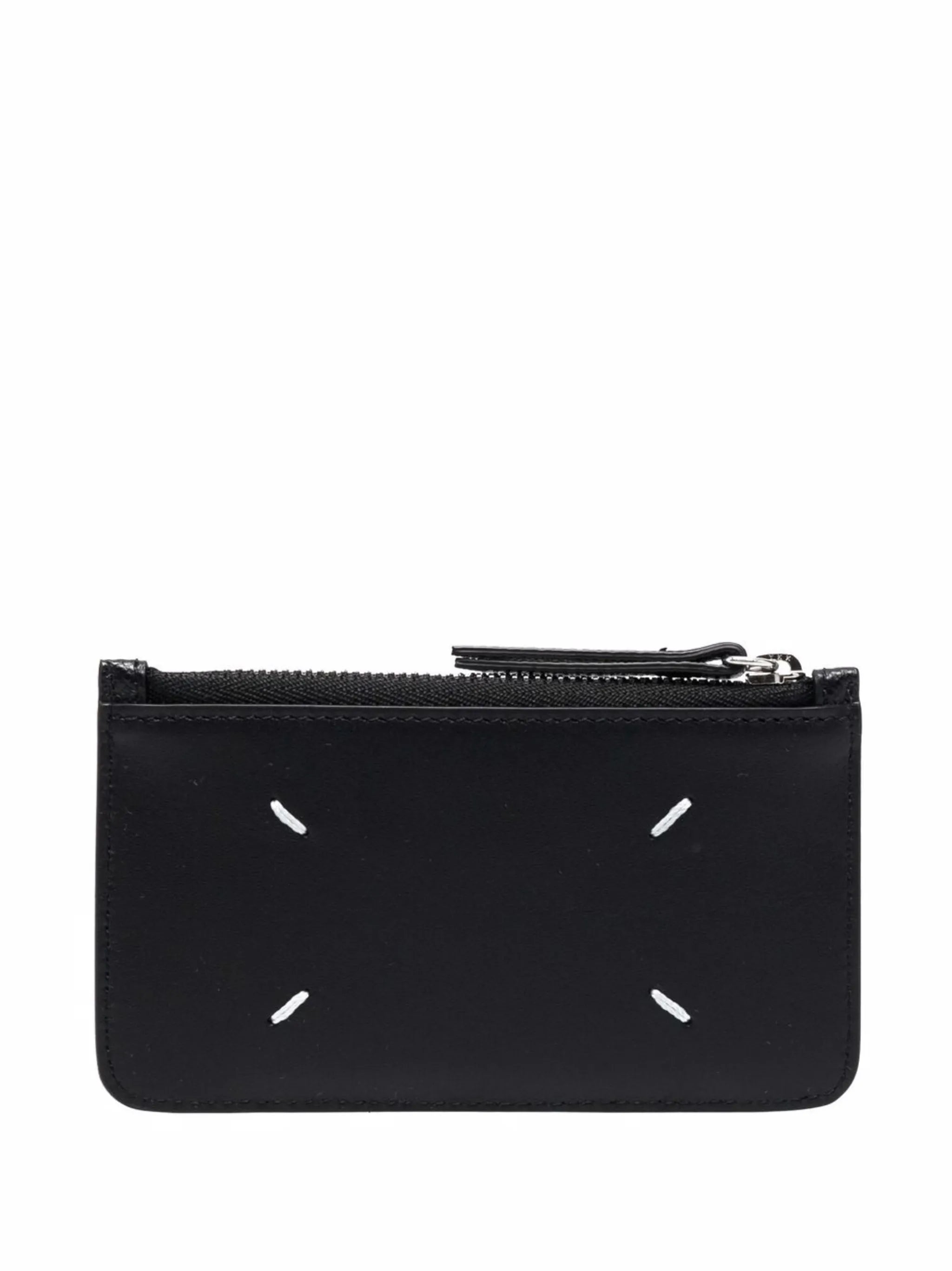 four-stitch leather card holder