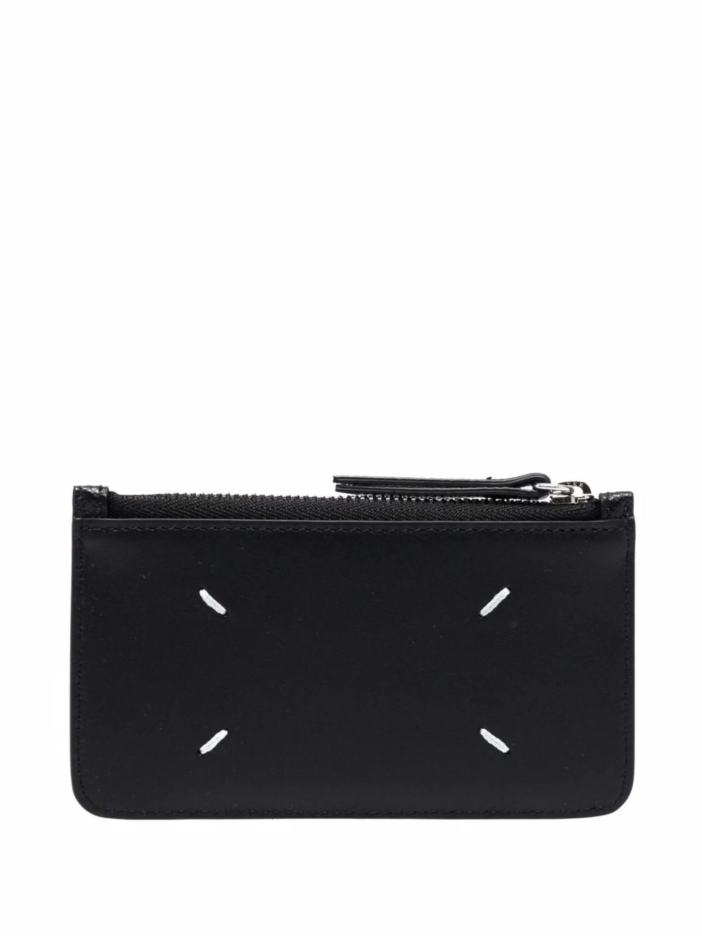 four-stitch leather card holder