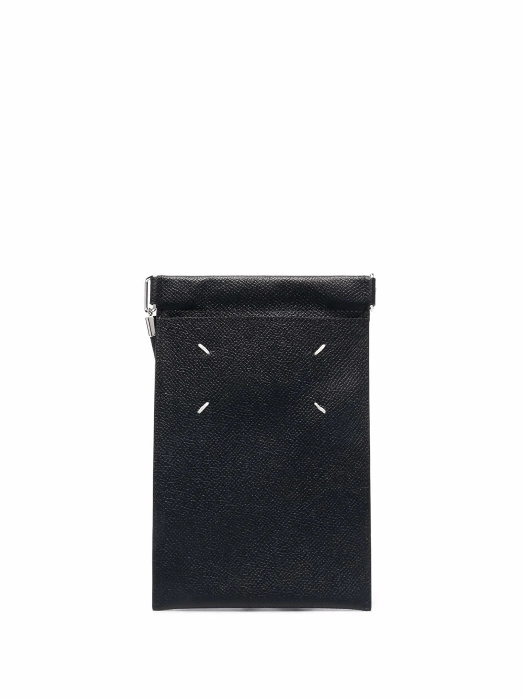 four-stitch leather phone holder