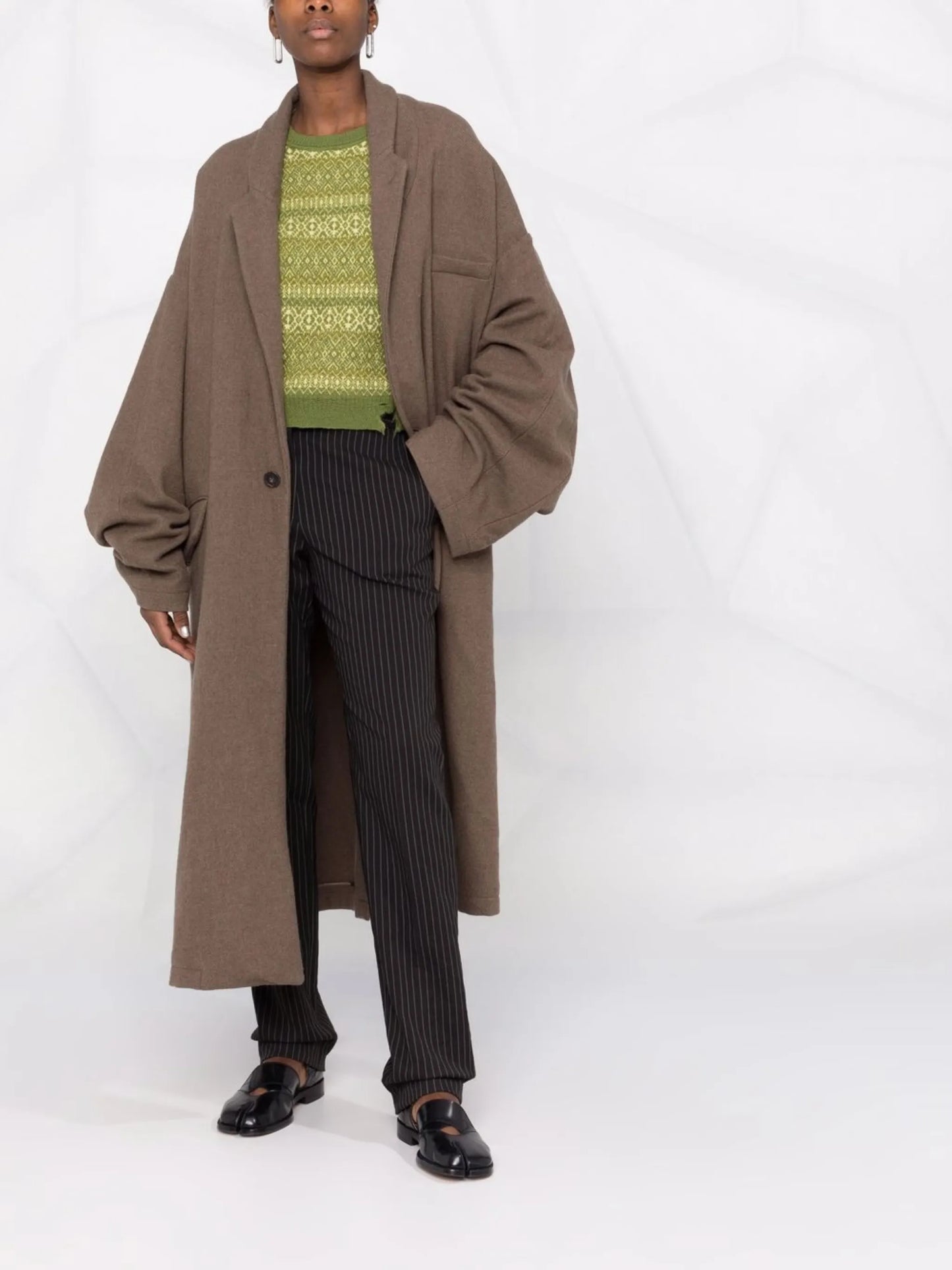 single-breasted wool coat