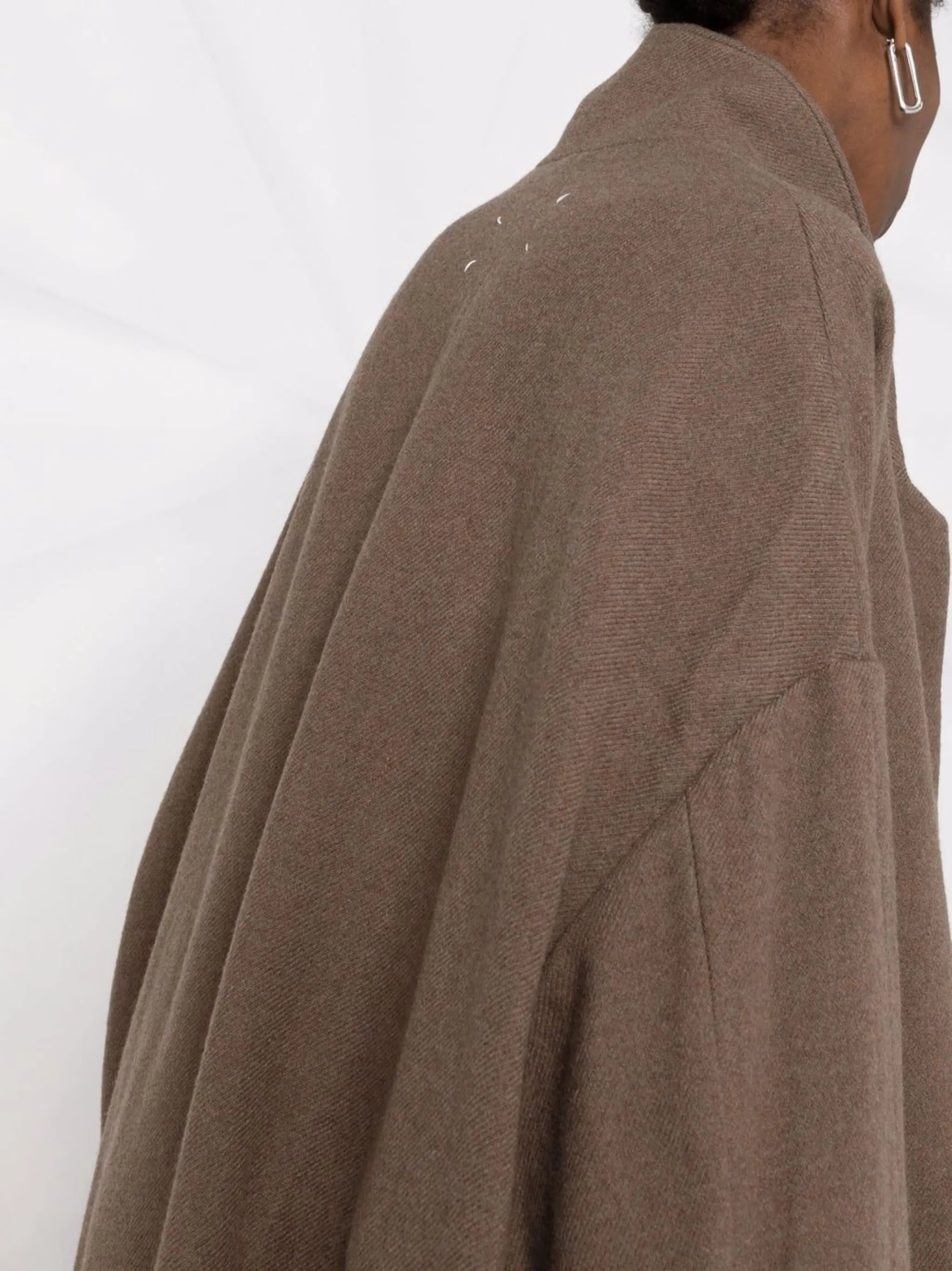 single-breasted wool coat