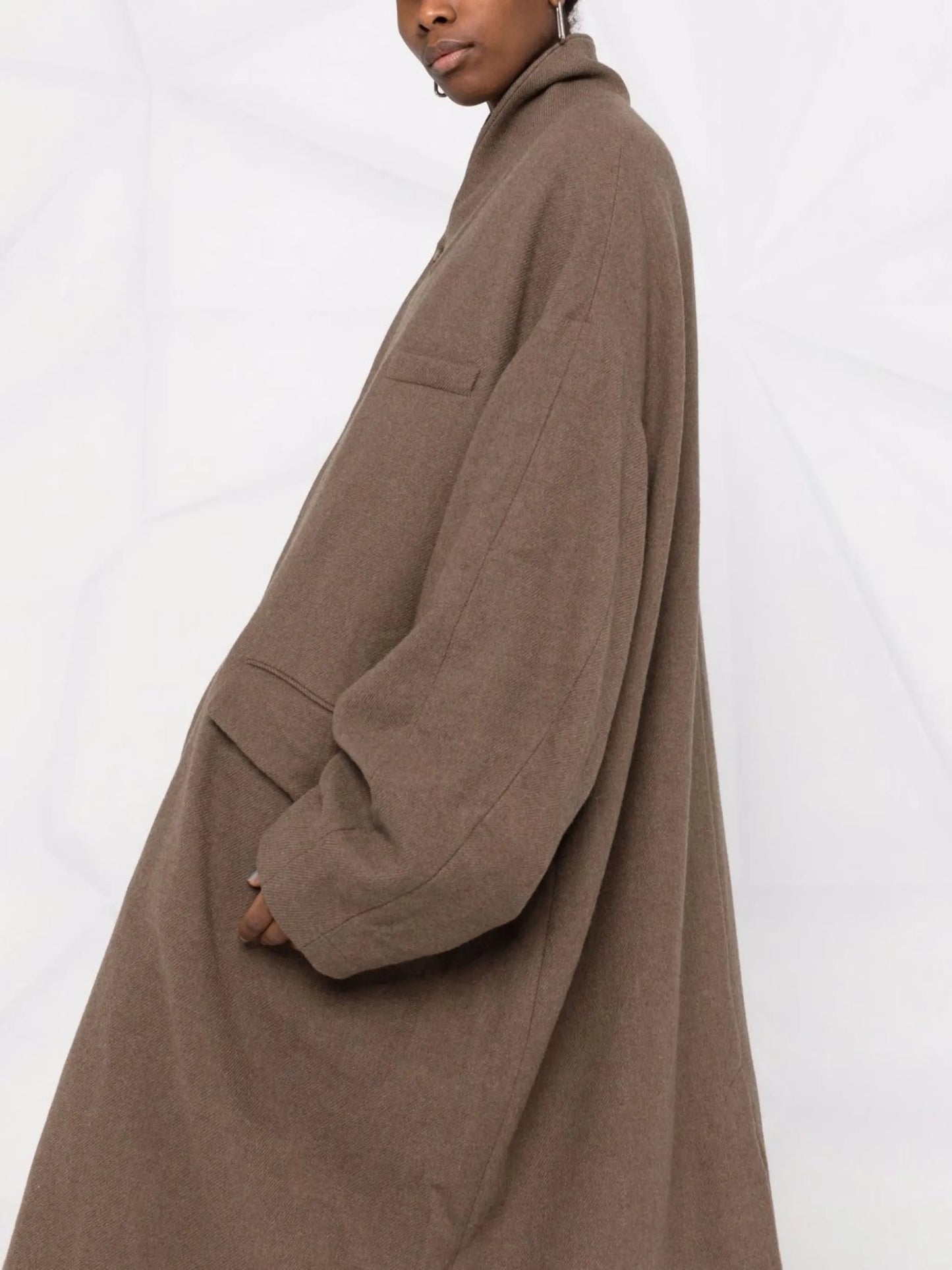 single-breasted wool coat