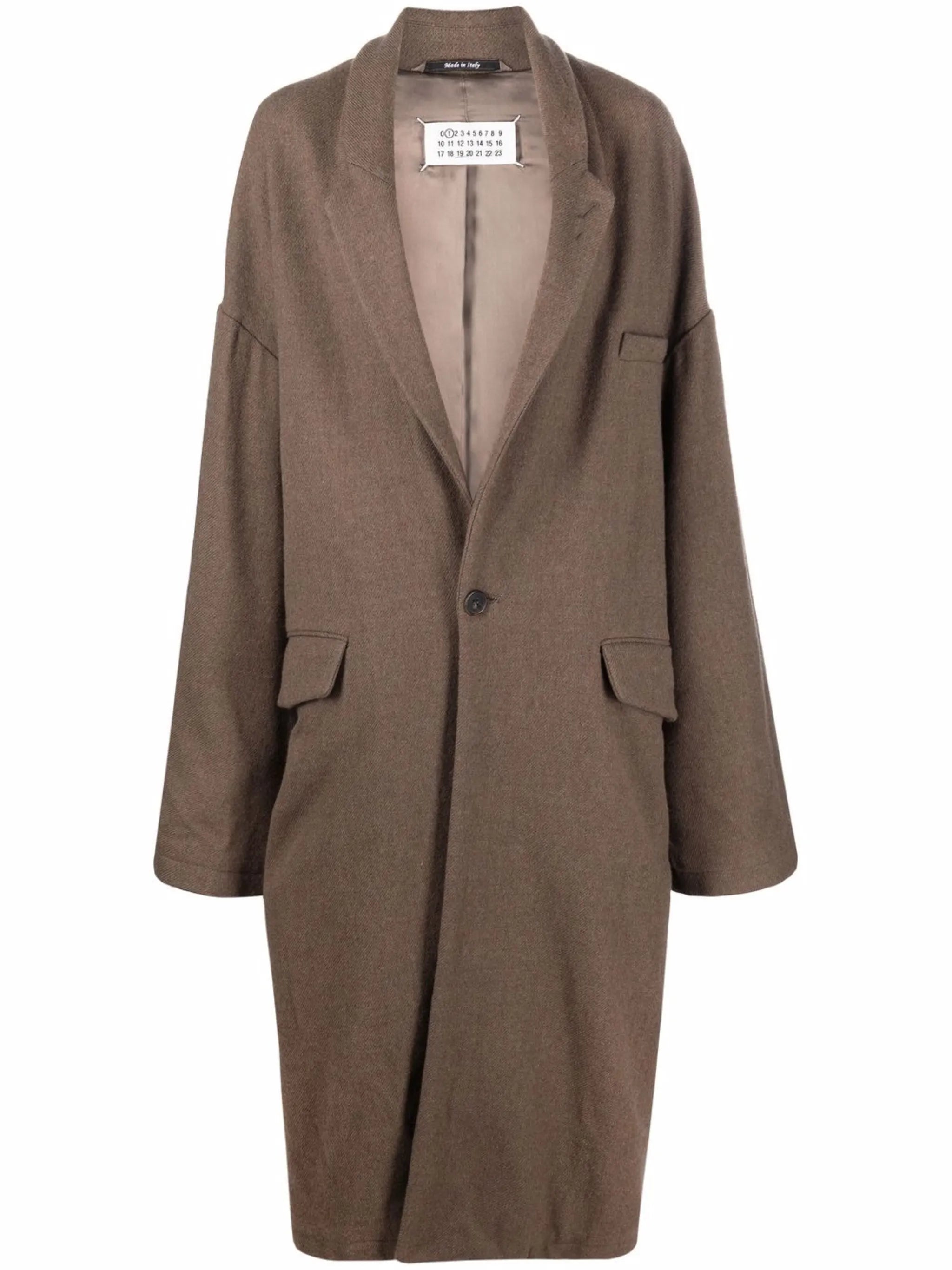 single-breasted wool coat