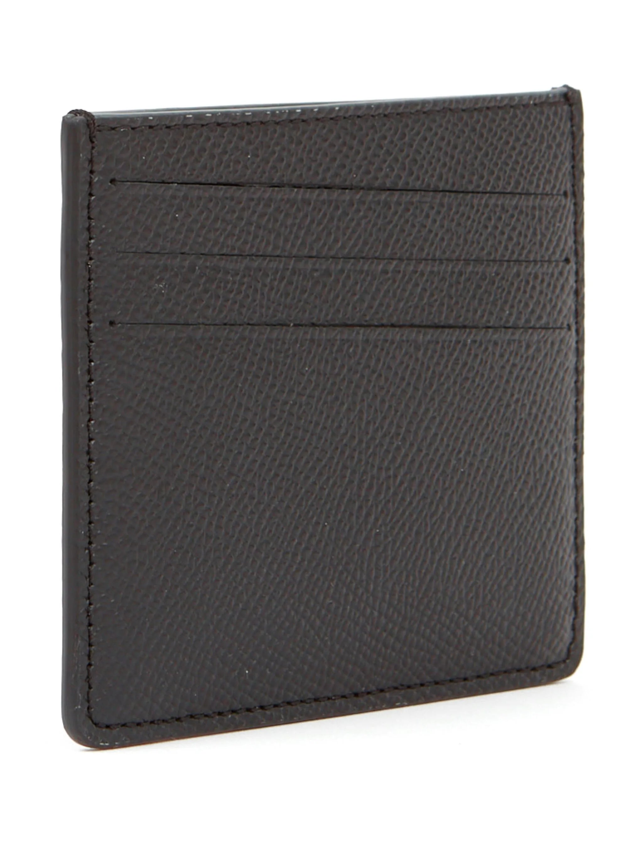 four-stitch leather card holder