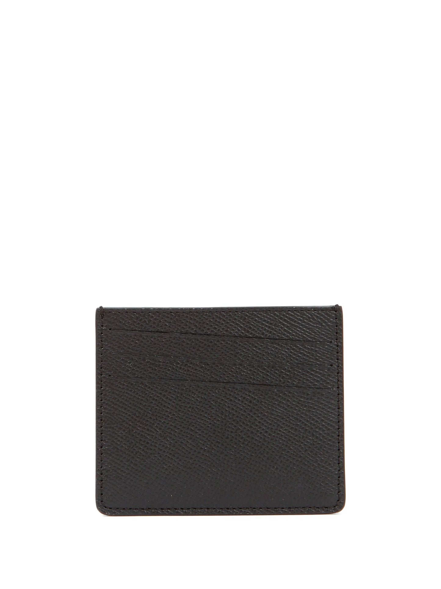 four-stitch leather card holder