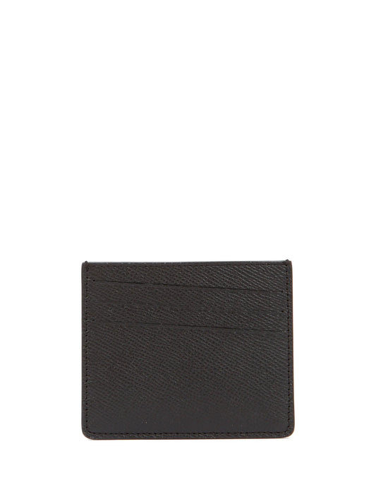 four-stitch leather card holder