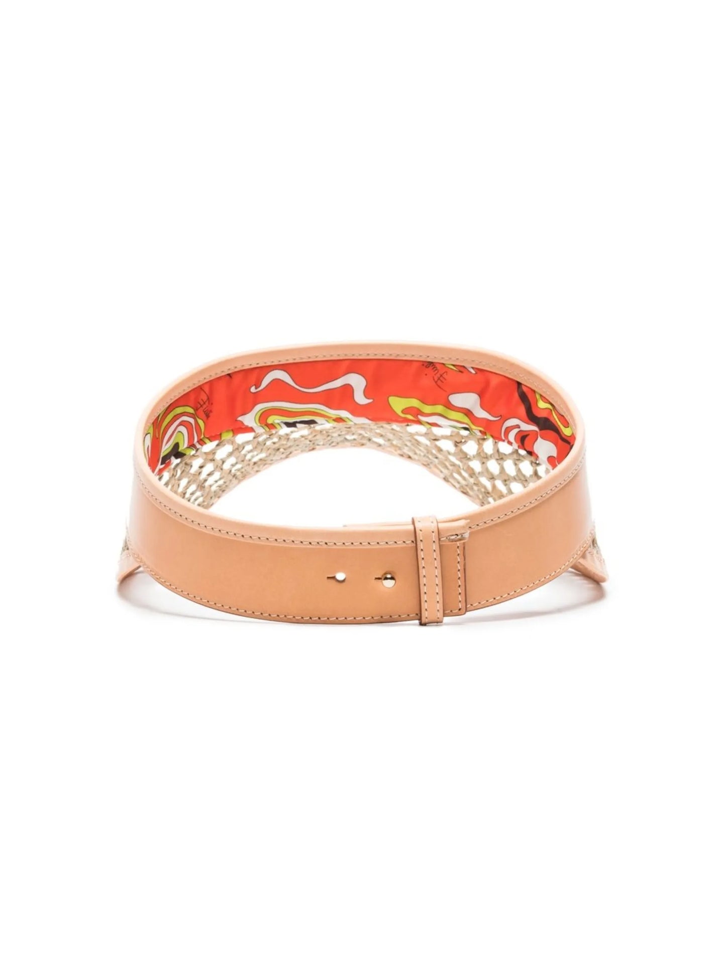 woven raffia visor