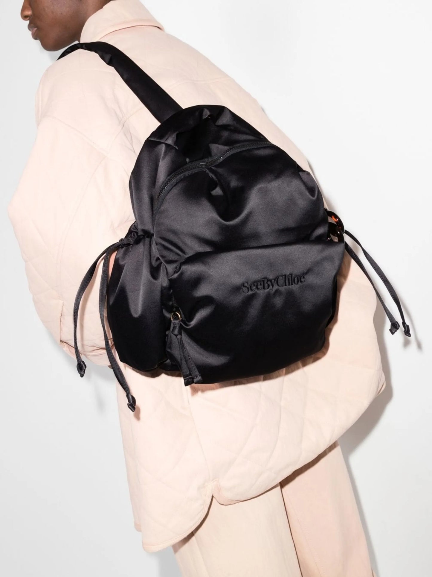 Tilly satin backpack