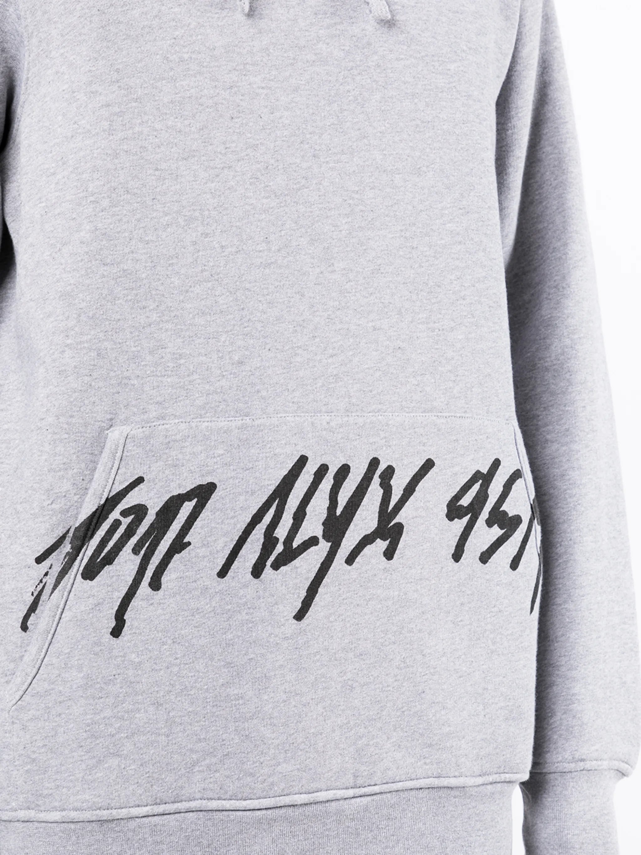 logo-print drawstring hoodie