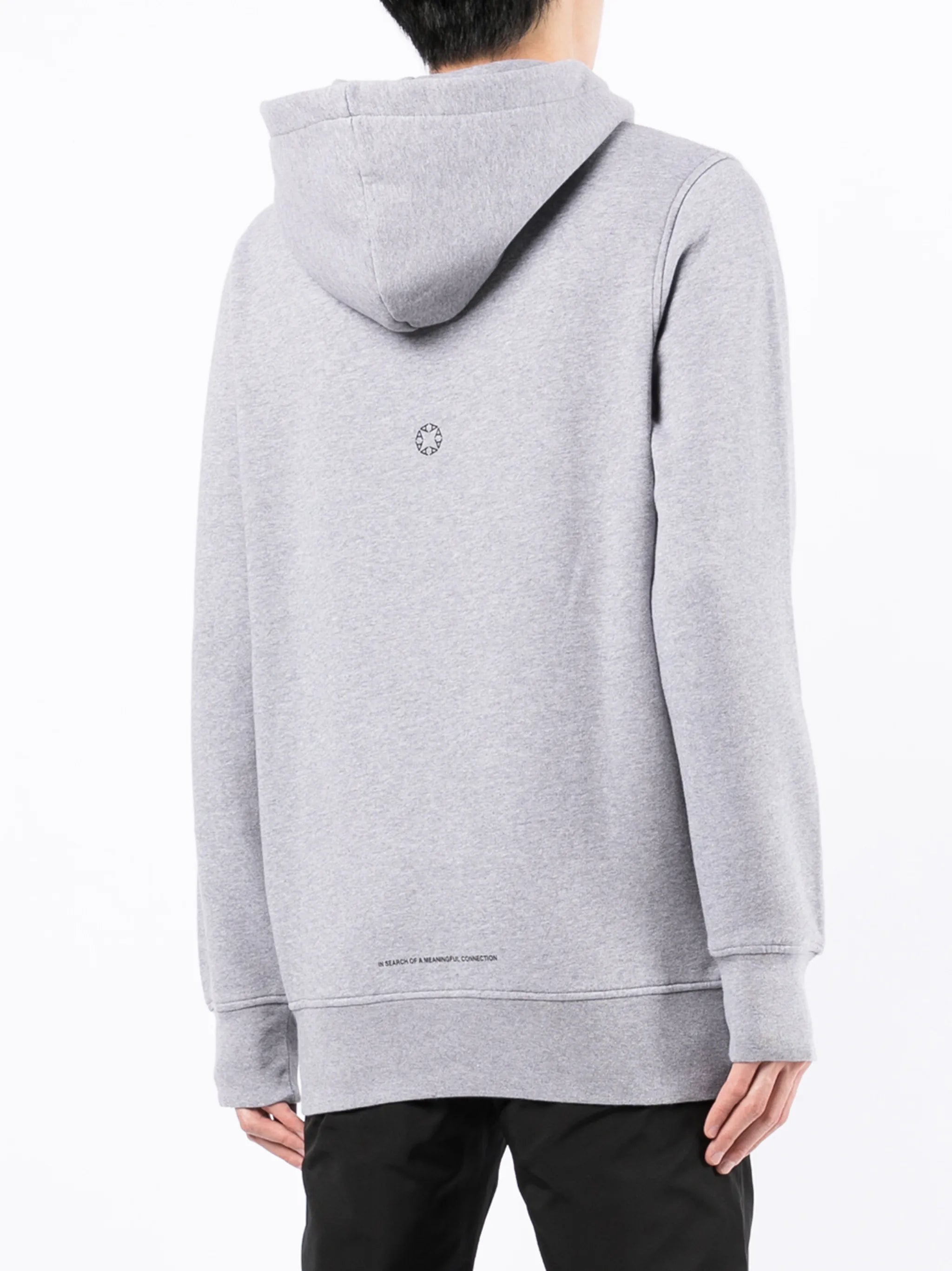 logo-print drawstring hoodie