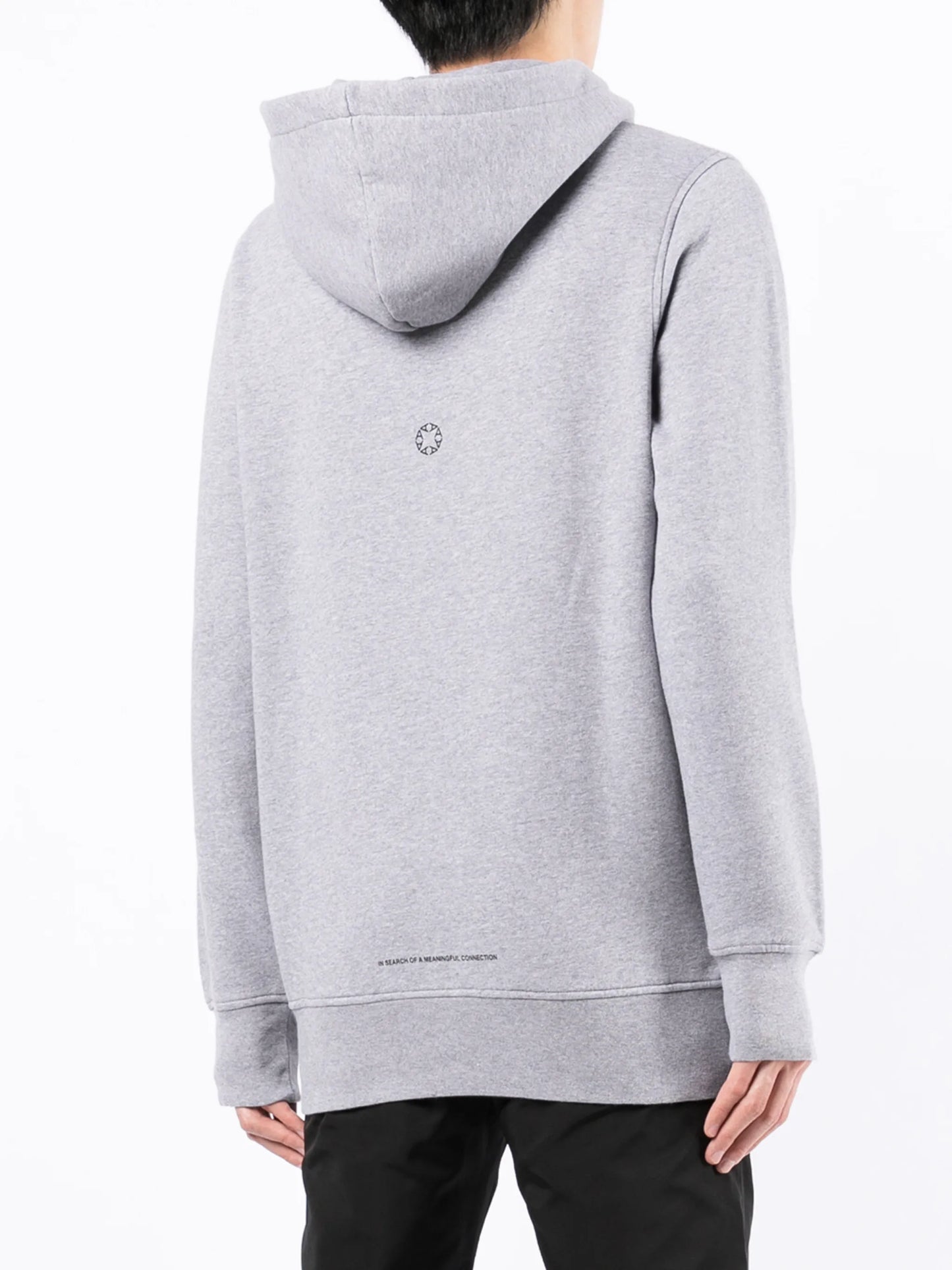logo-print drawstring hoodie