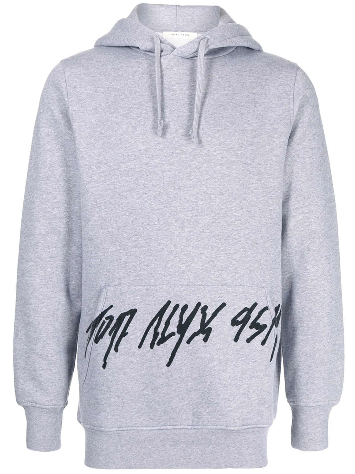 logo print drawstring hoodie