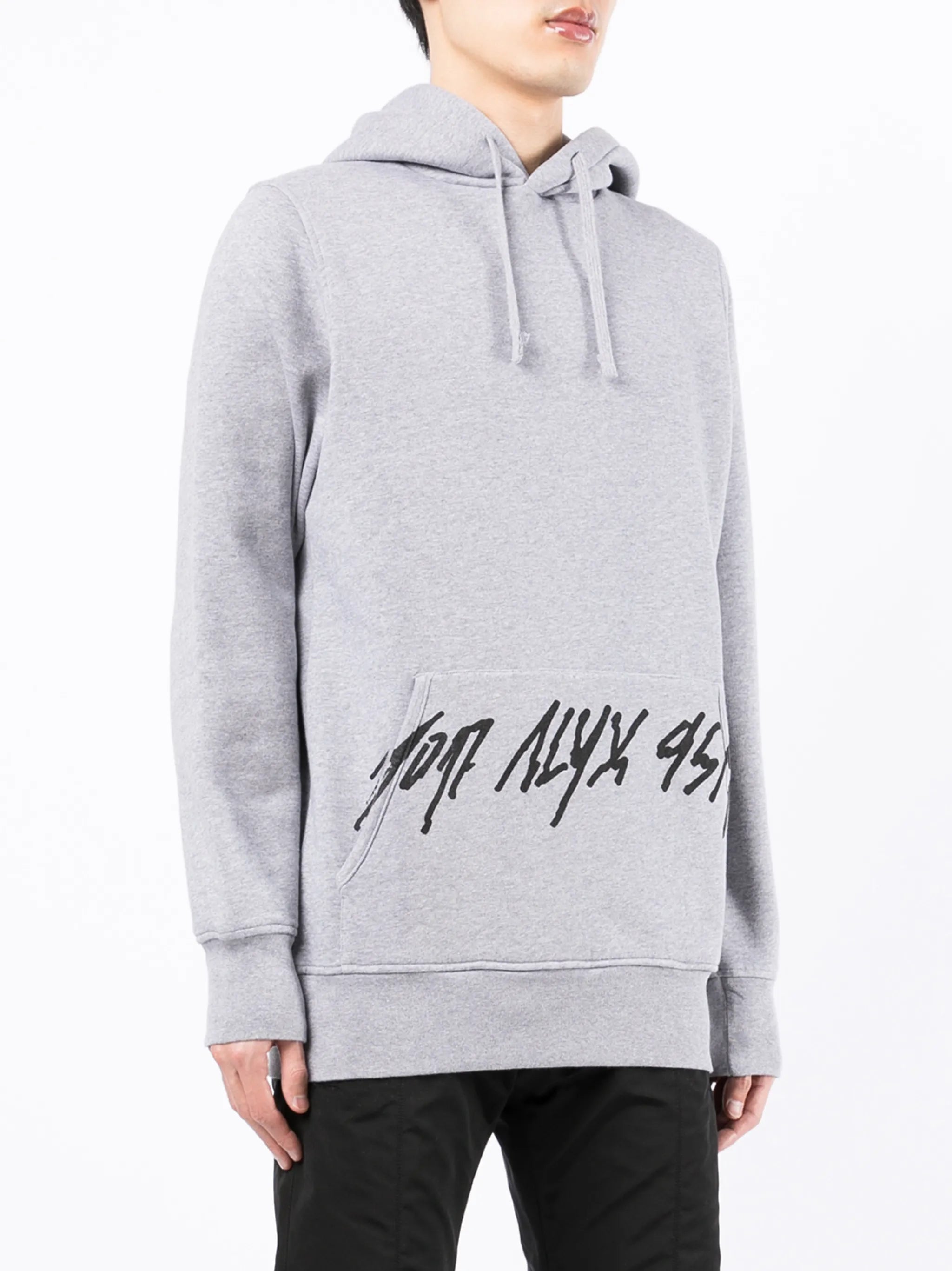 logo-print drawstring hoodie