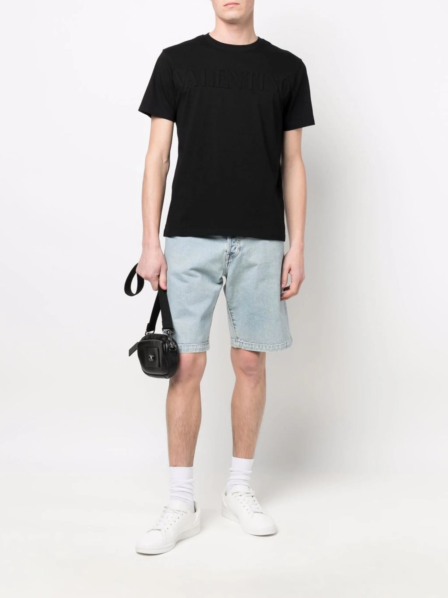 embossed-logo cotton T-shirt