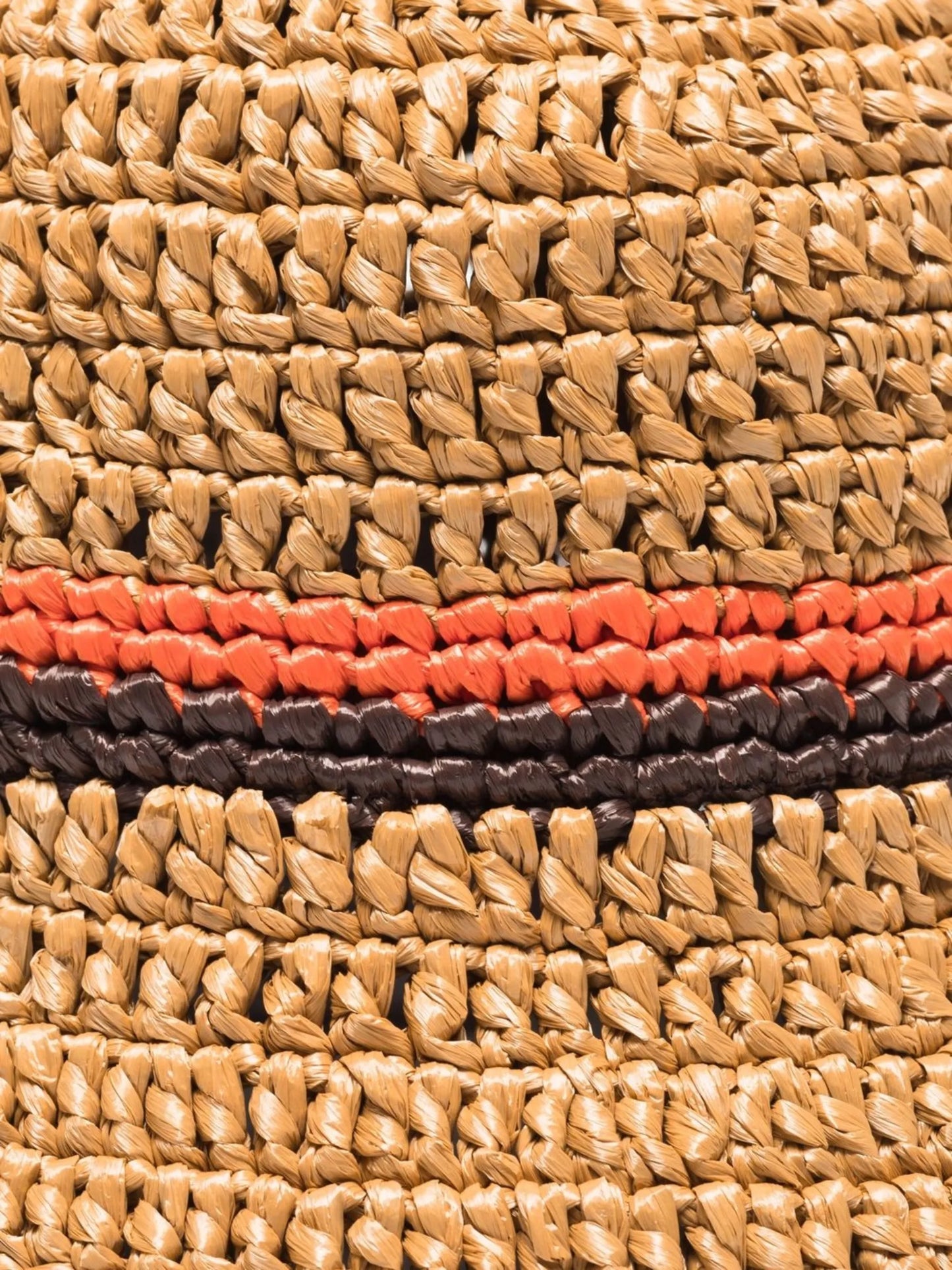 contrast-trim woven sun hat
