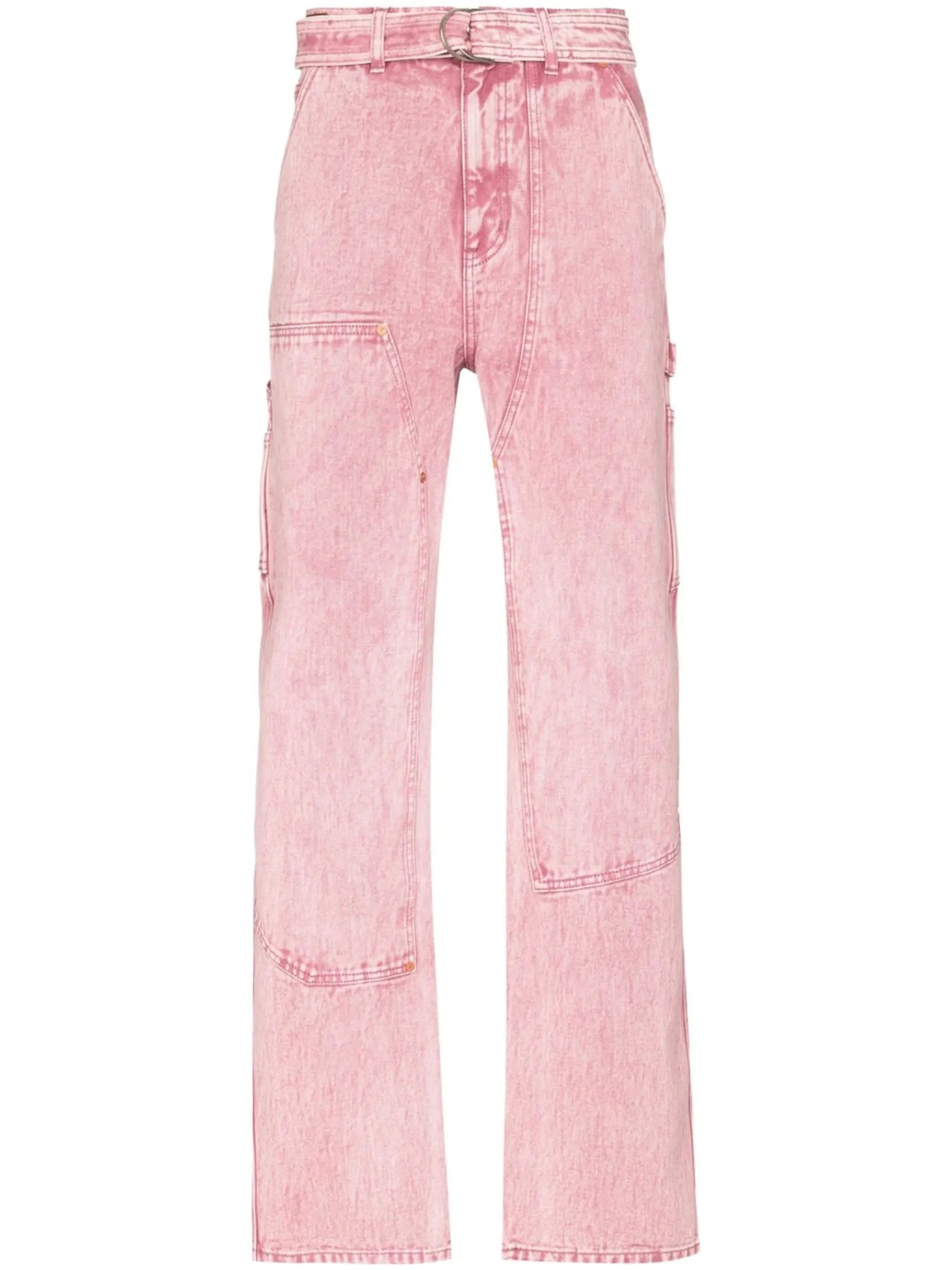 high-waisted wide-leg jeans